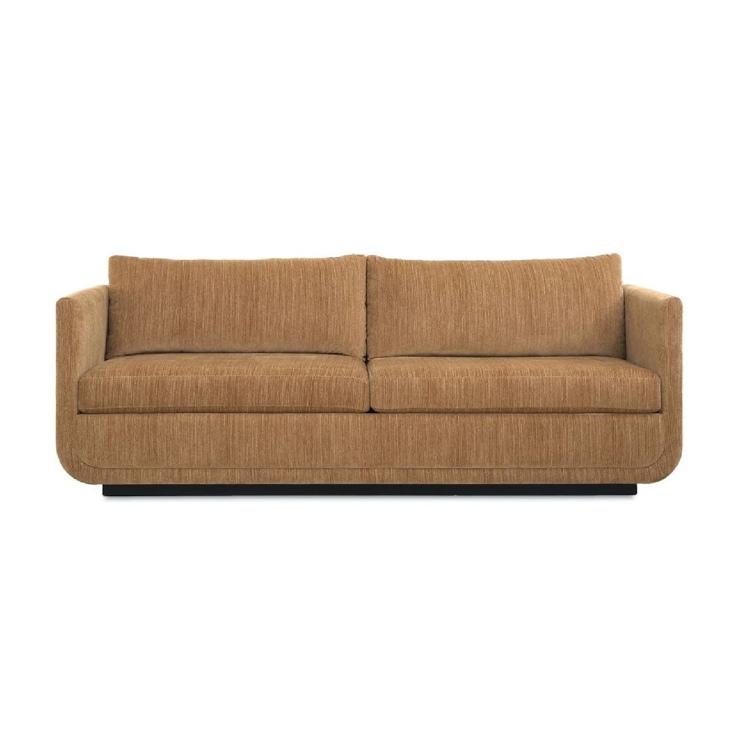 Luxury Textured Chenille Curved Sofa Modern Italian Style for Villa
