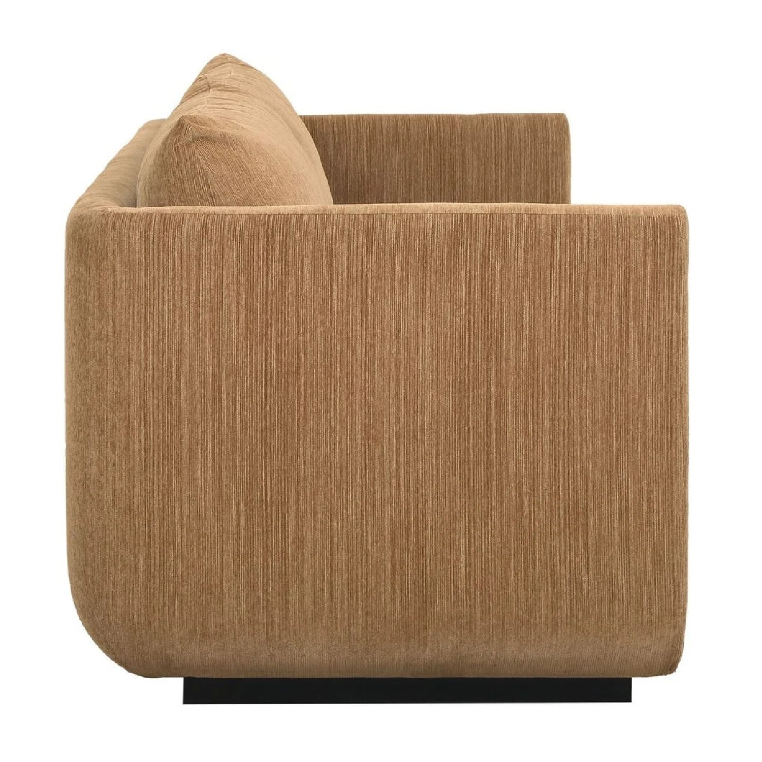 Luxury Textured Chenille Curved Sofa Modern Italian Style for Villa