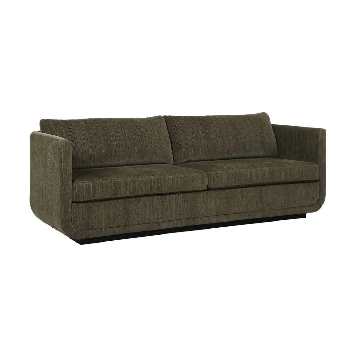 Luxury Textured Chenille Curved Sofa Modern Italian Style for Villa