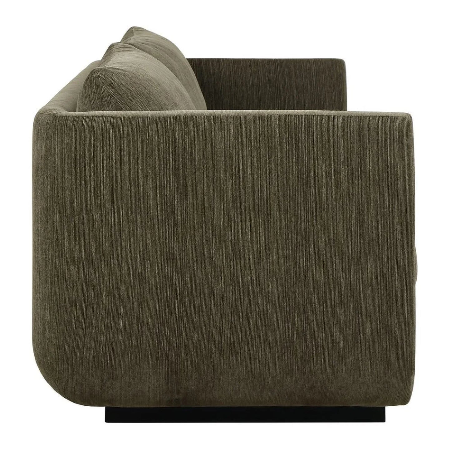 Luxury Textured Chenille Curved Sofa Modern Italian Style for Villa