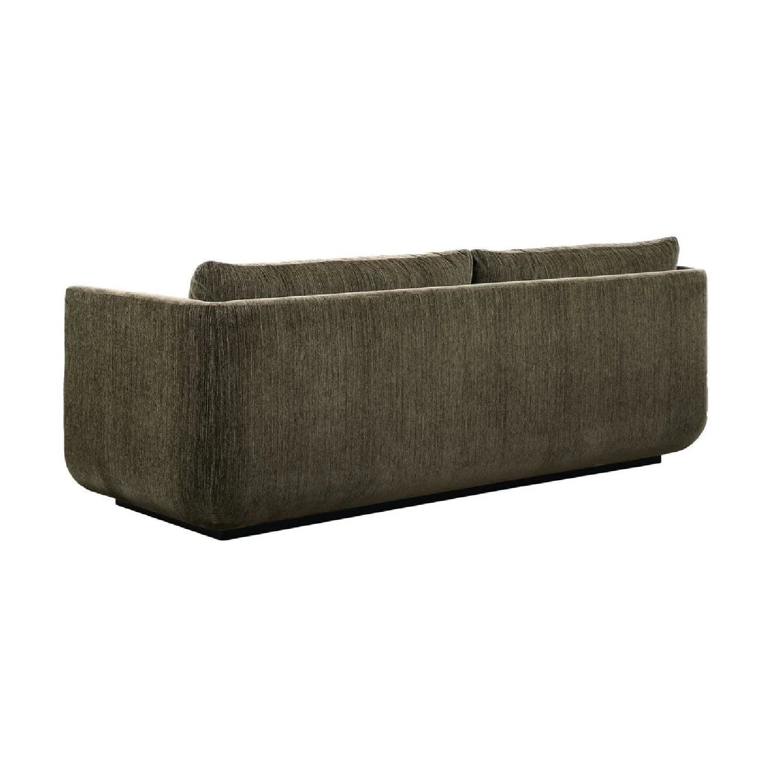 Luxury Textured Chenille Curved Sofa Modern Italian Style for Villa