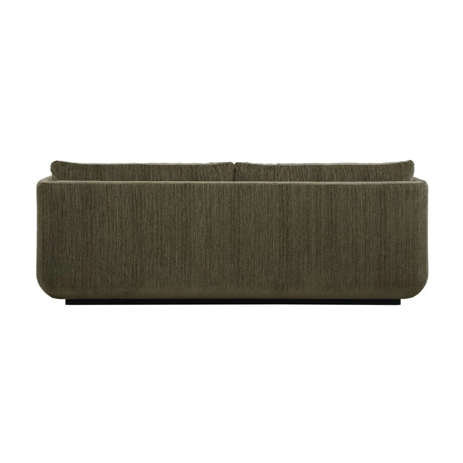 Luxury Textured Chenille Curved Sofa Modern Italian Style for Villa