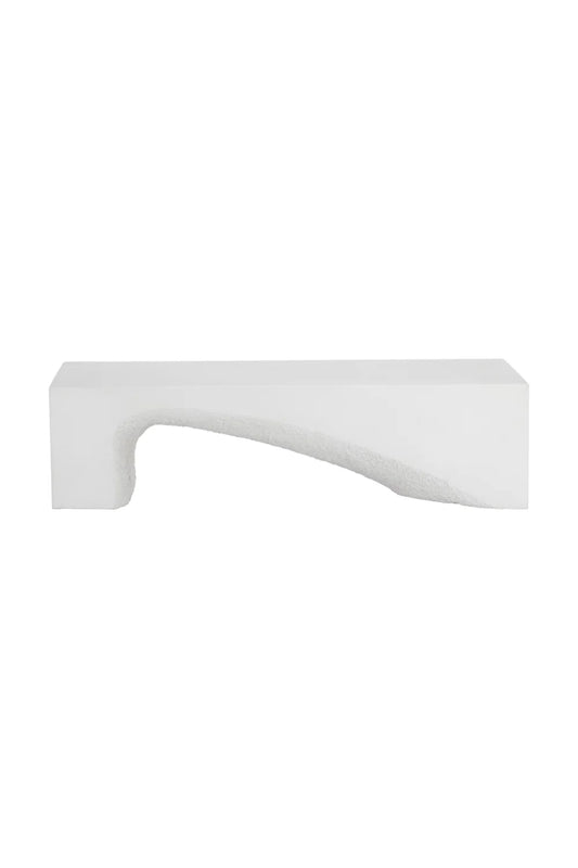 Luxury Textured Concrete Bench European Style for Villa