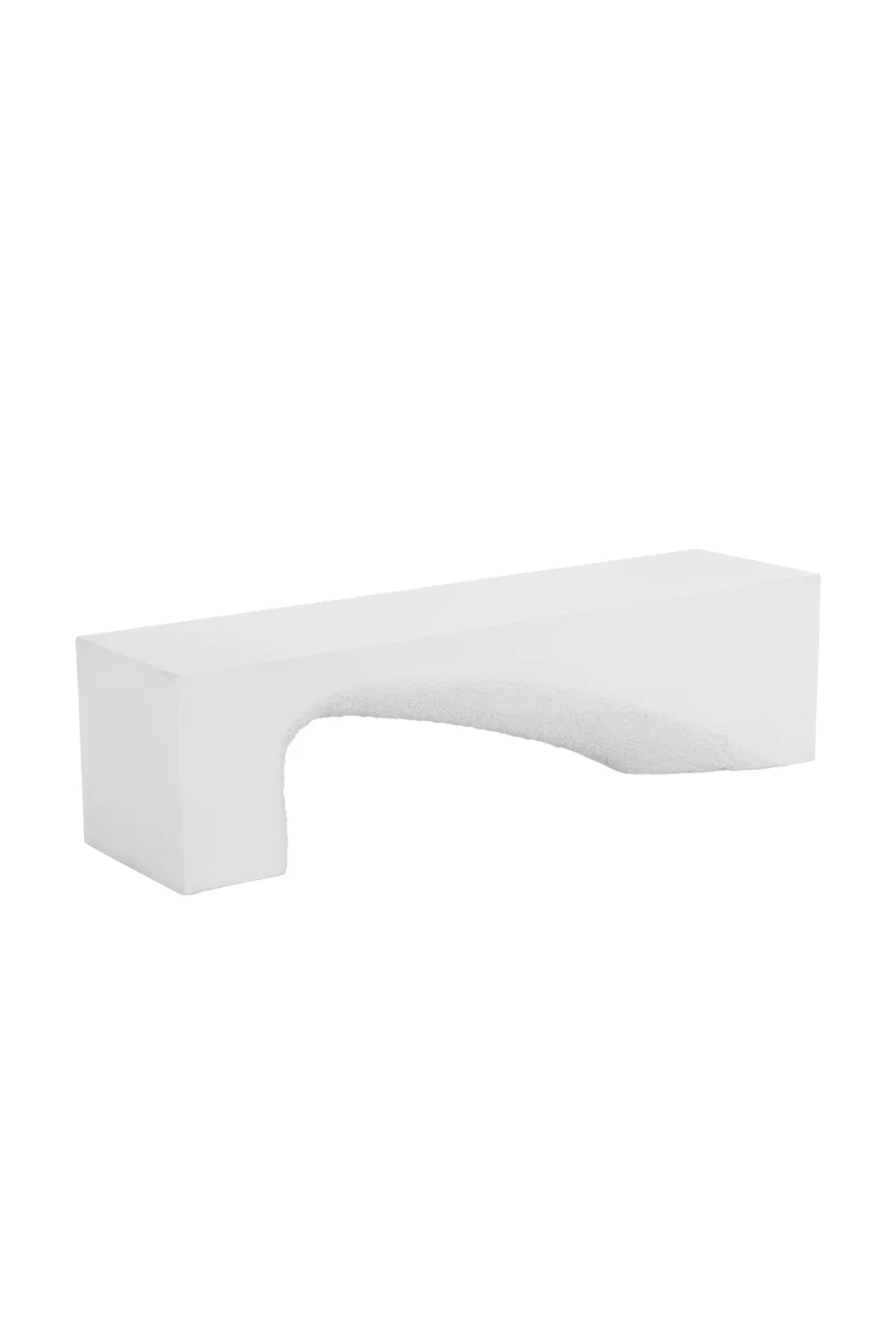 Luxury Textured Concrete Bench European Style for Villa