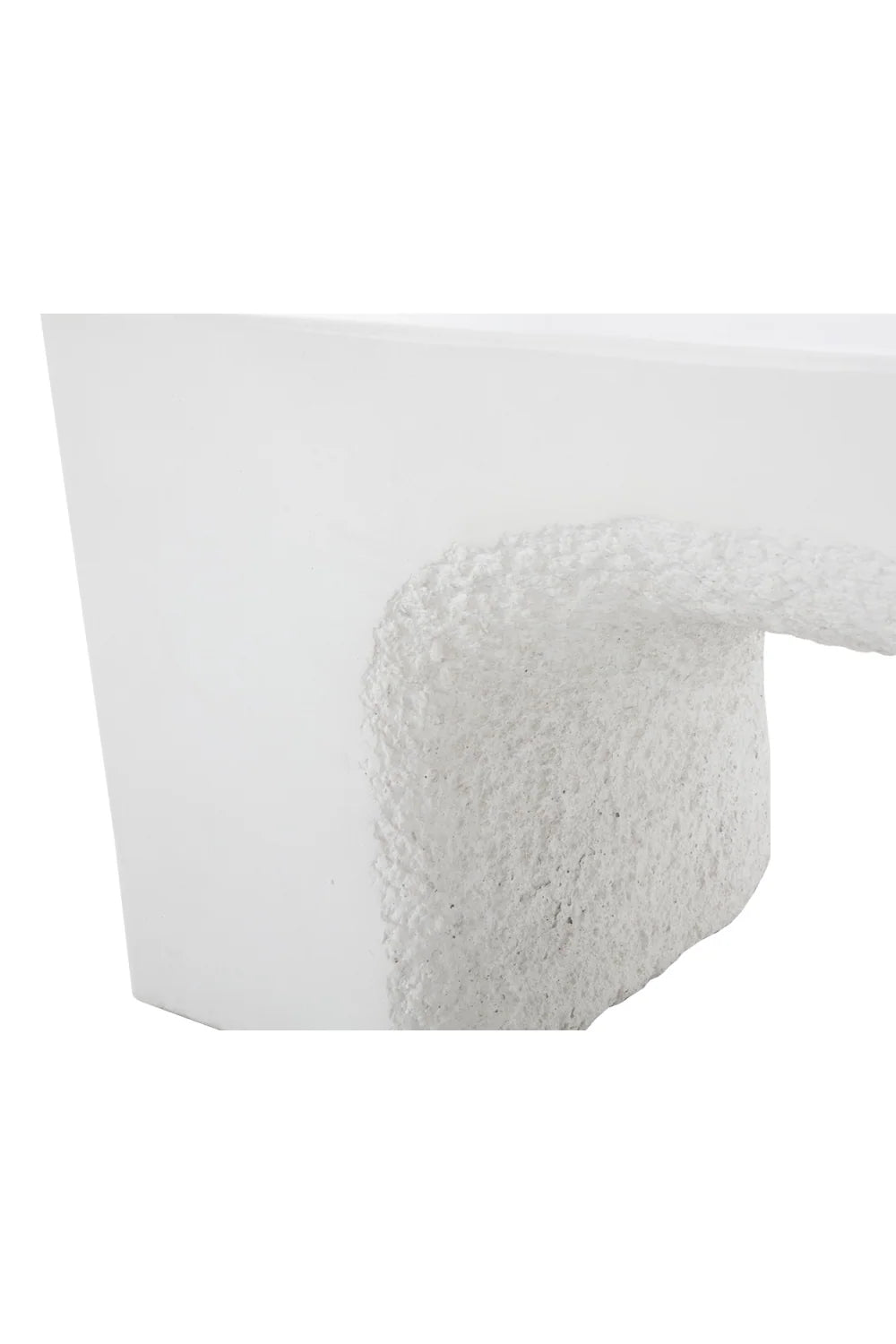 Luxury Textured Concrete Bench European Style for Villa