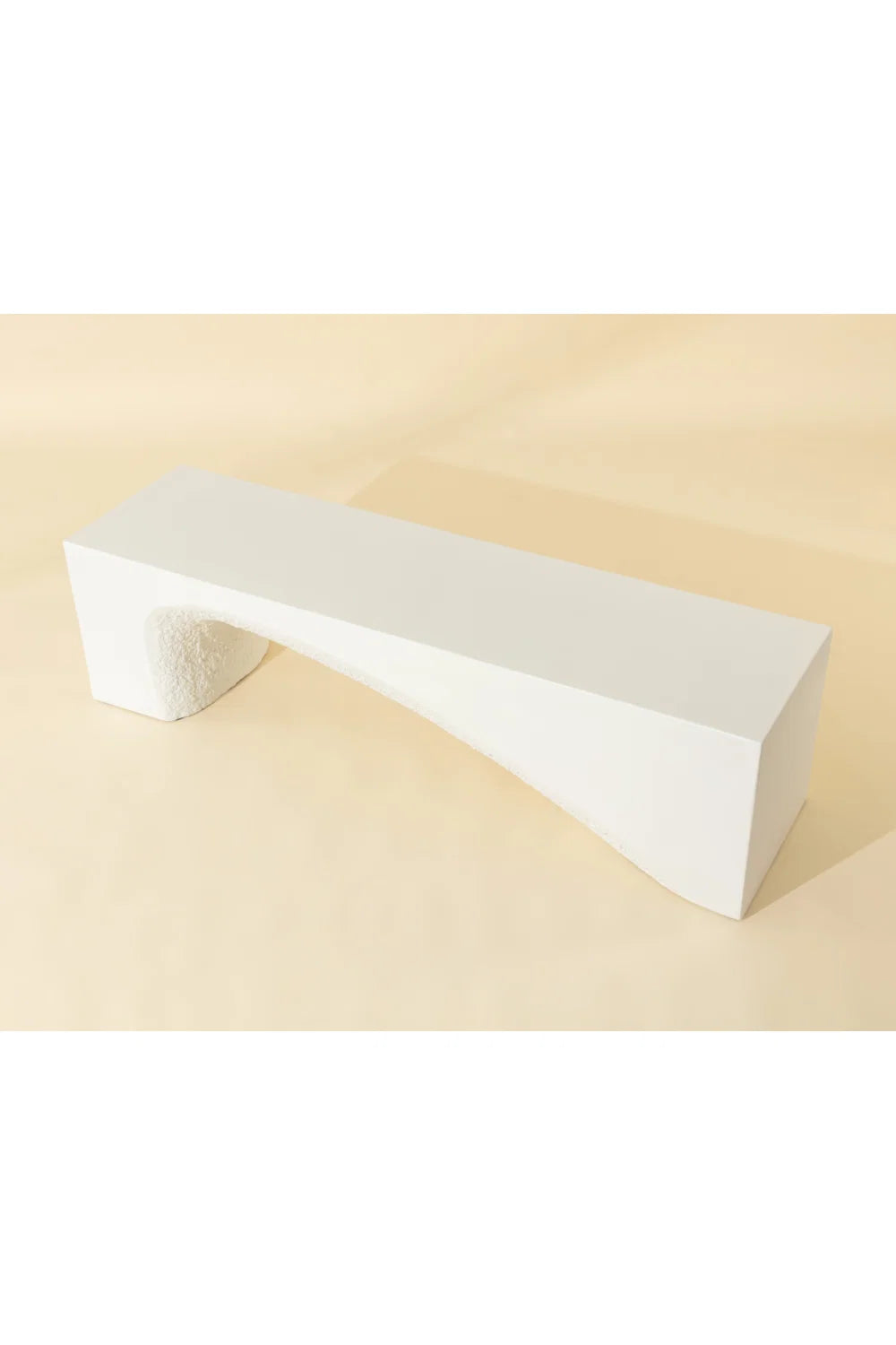 Luxury Textured Concrete Bench European Style for Villa