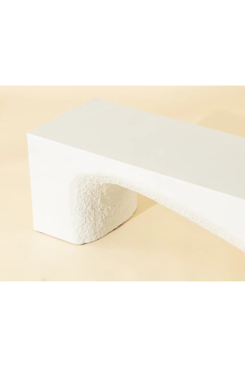 Luxury Textured Concrete Bench European Style for Villa