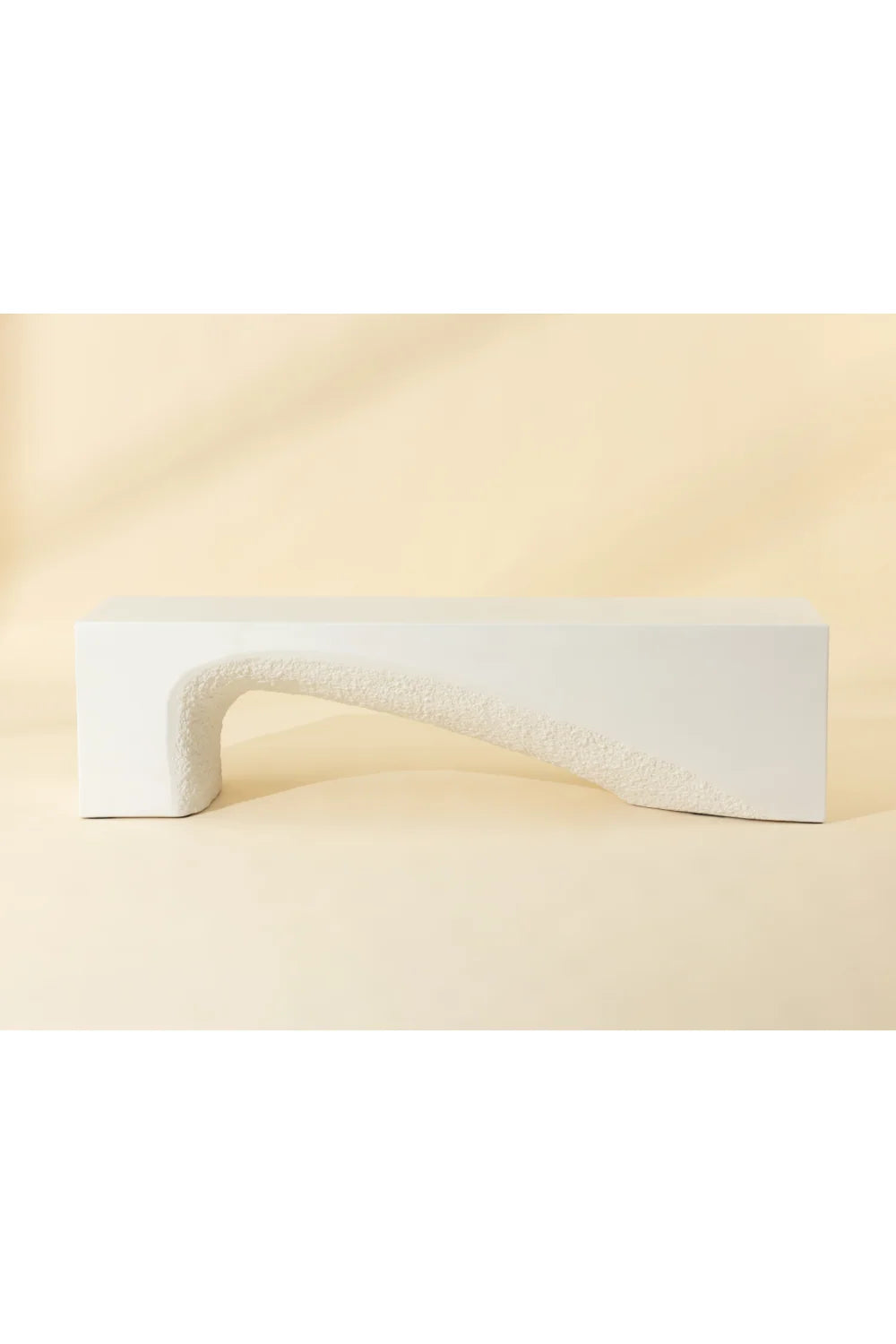 Luxury Textured Concrete Bench European Style for Villa
