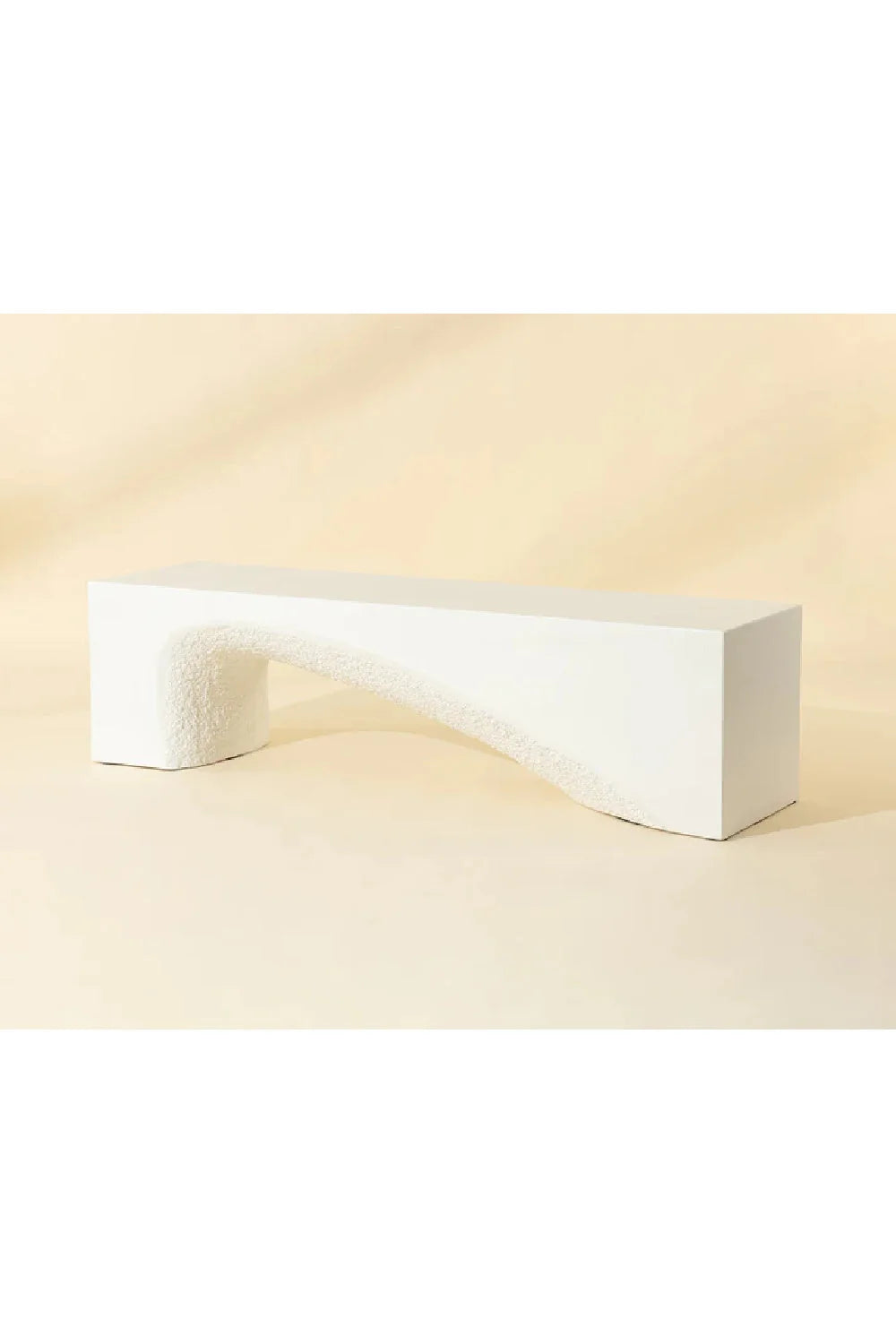 Luxury Textured Concrete Bench European Style for Villa