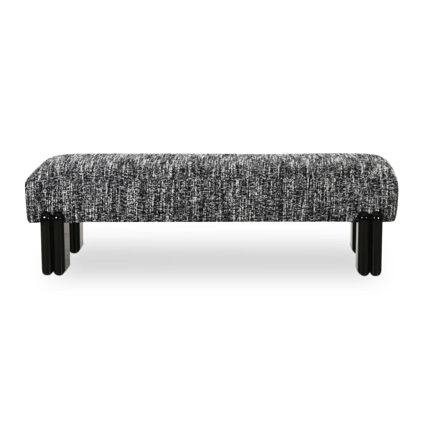 Luxury Textured Fabric Bench European Style for Villa