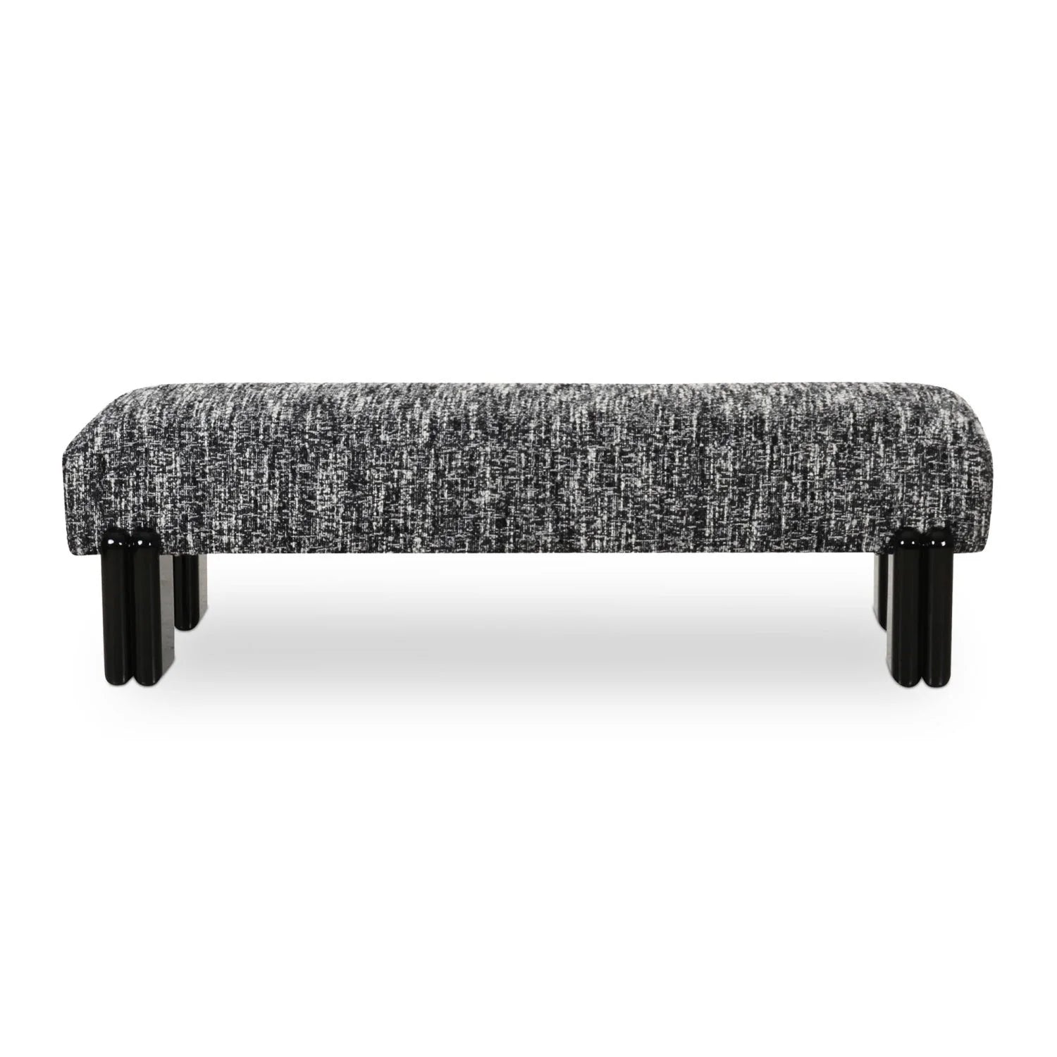 Luxury Textured Fabric Bench European Style for Villa