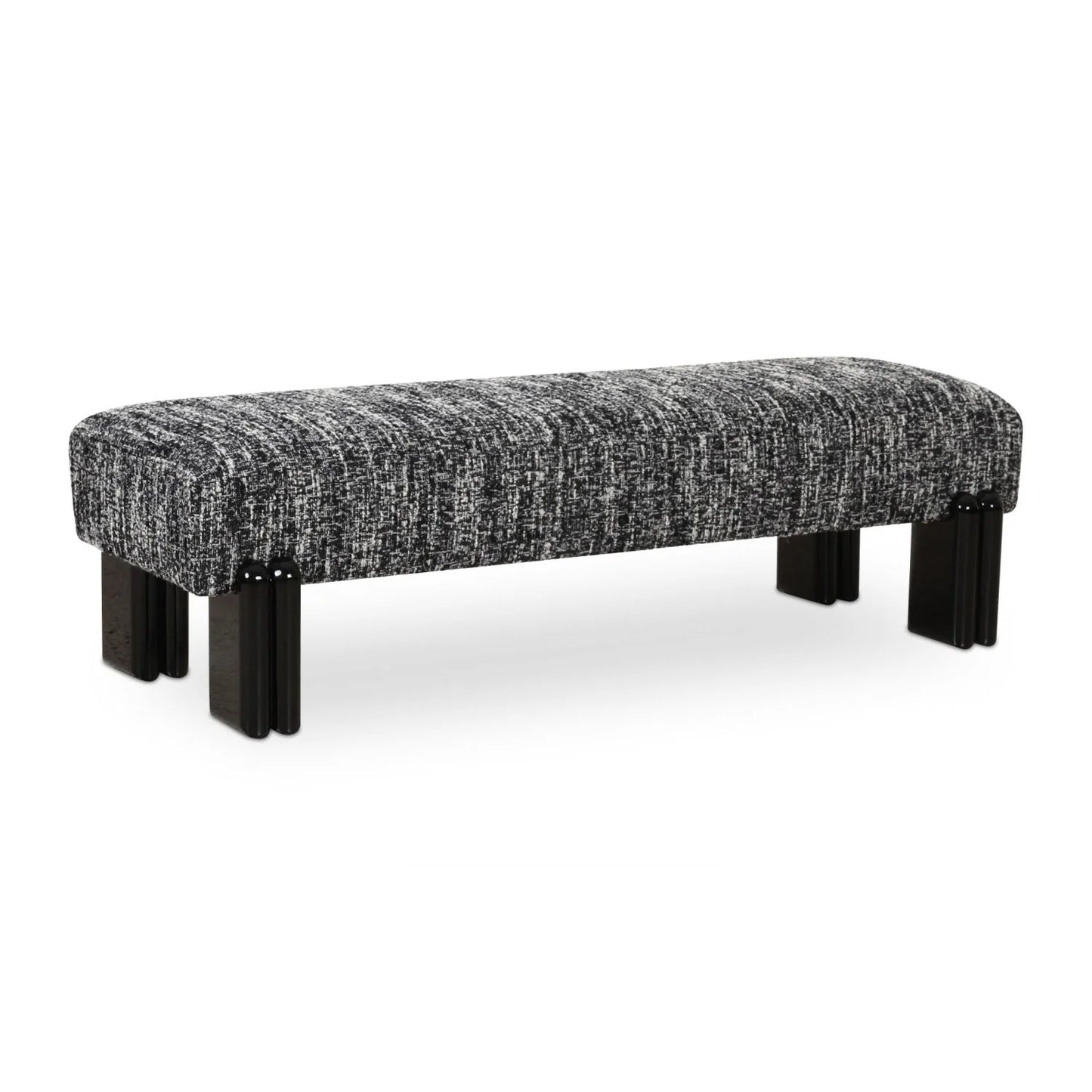 Luxury Textured Fabric Bench European Style for Villa