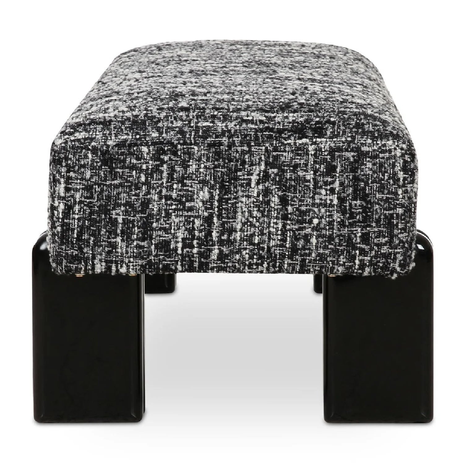 Luxury Textured Fabric Bench European Style for Villa