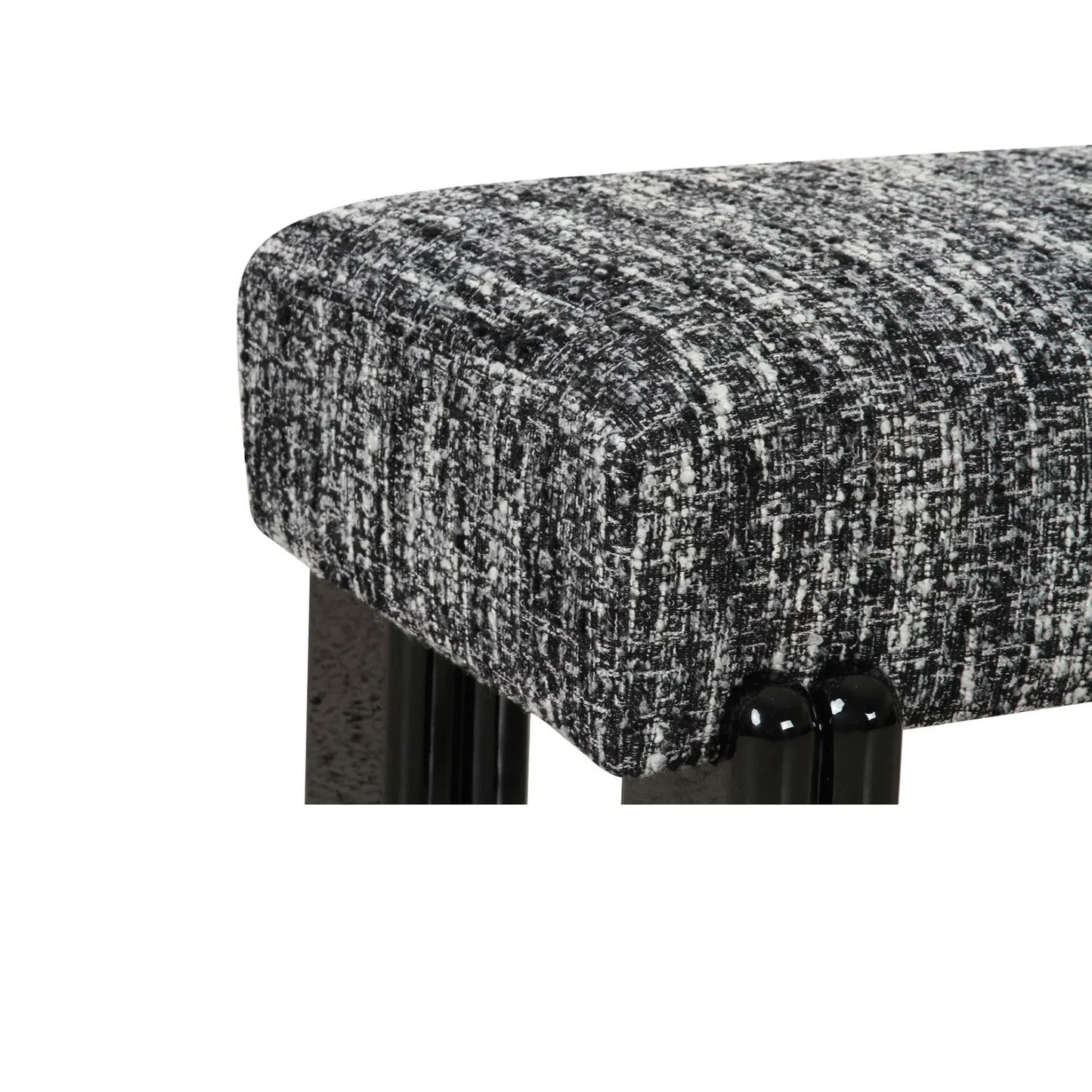 Luxury Textured Fabric Bench European Style for Villa