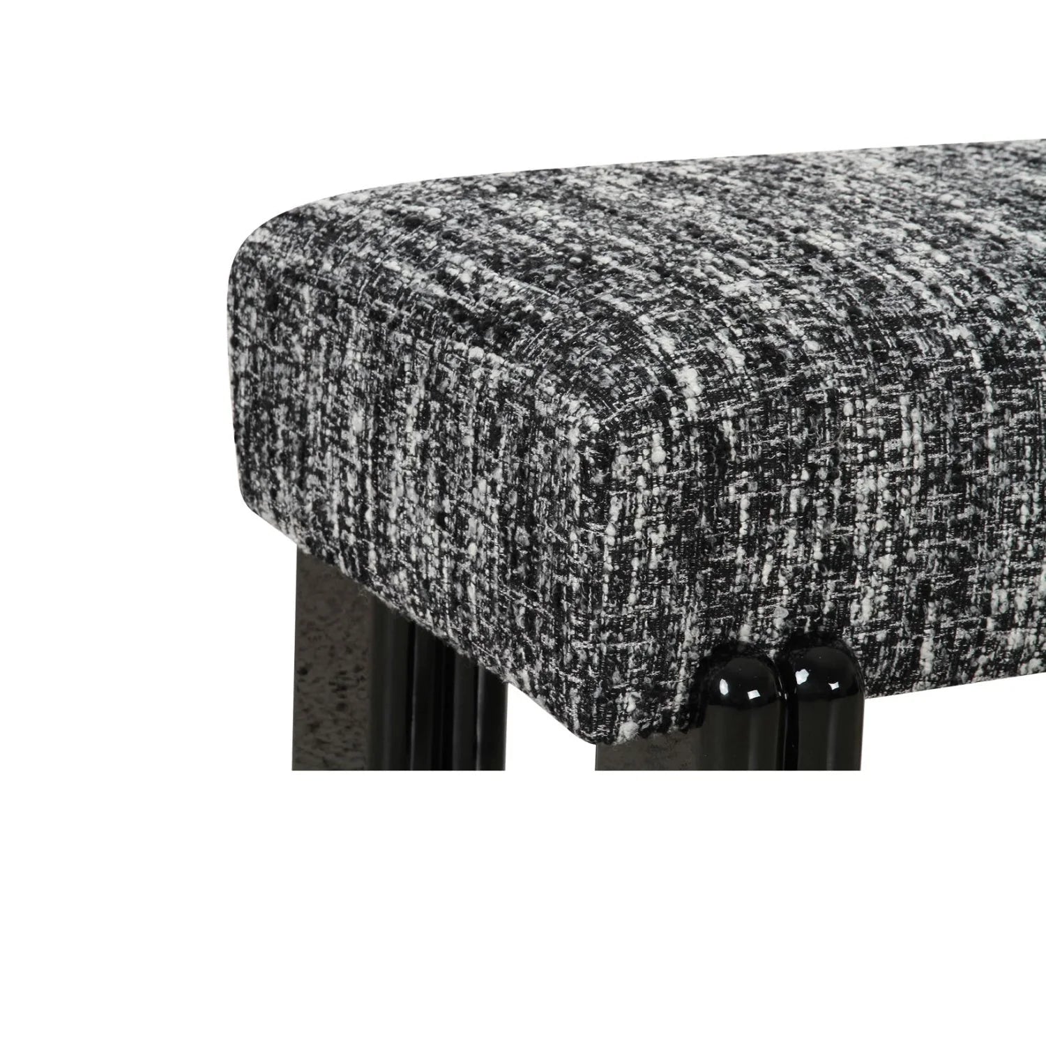 Luxury Textured Fabric Bench European Style for Villa