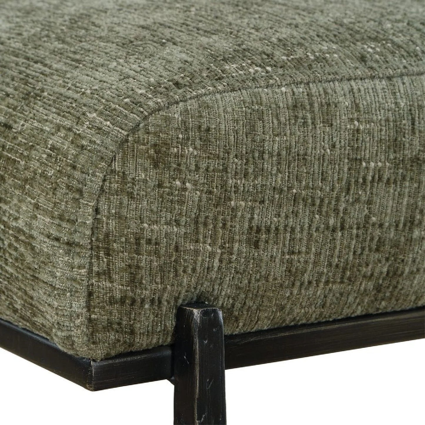 Luxury Textured Fabric Bench European Style for Villa
