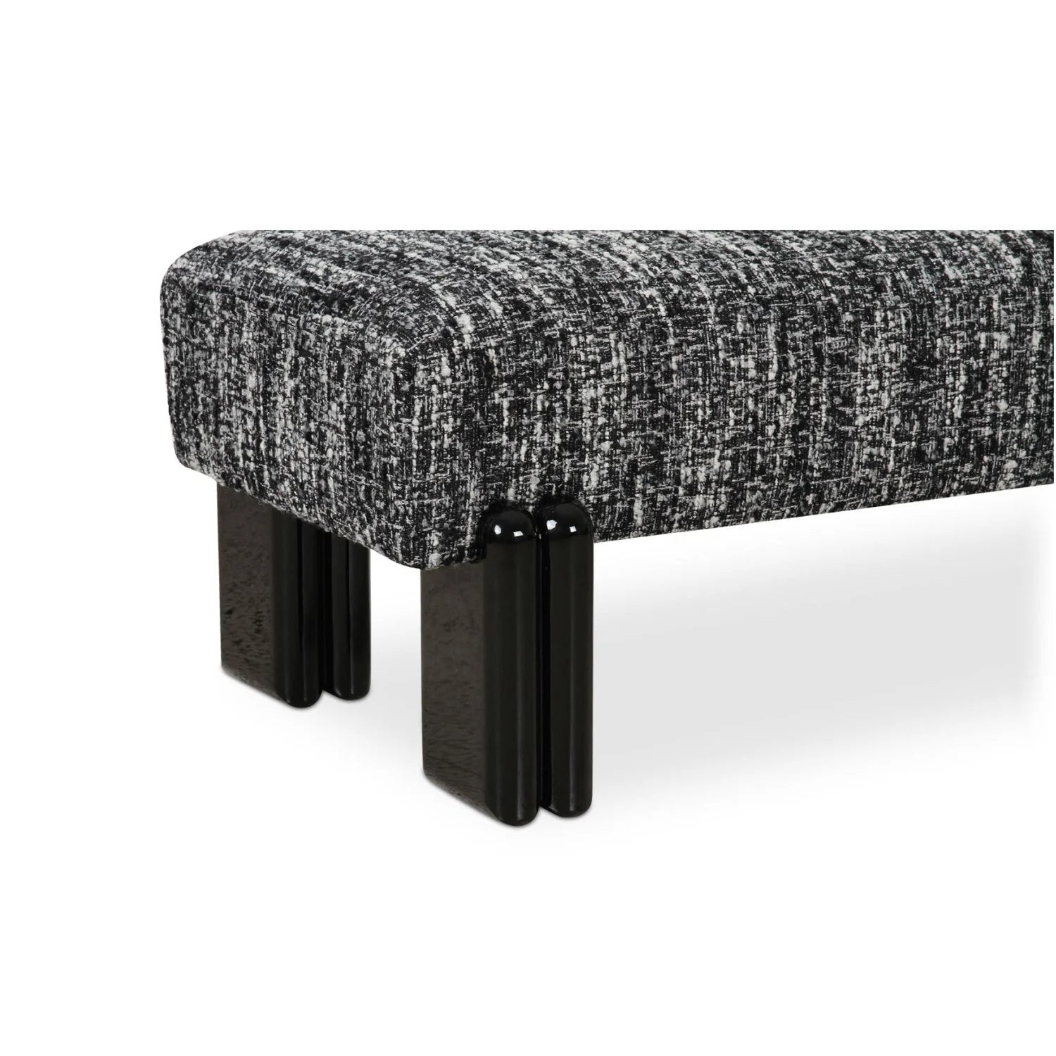 Luxury Textured Fabric Bench European Style for Villa