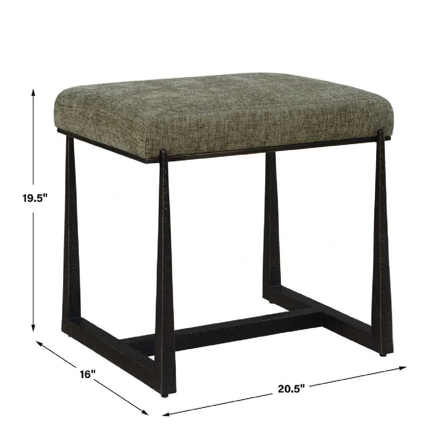 Luxury Textured Fabric Bench European Style for Villa