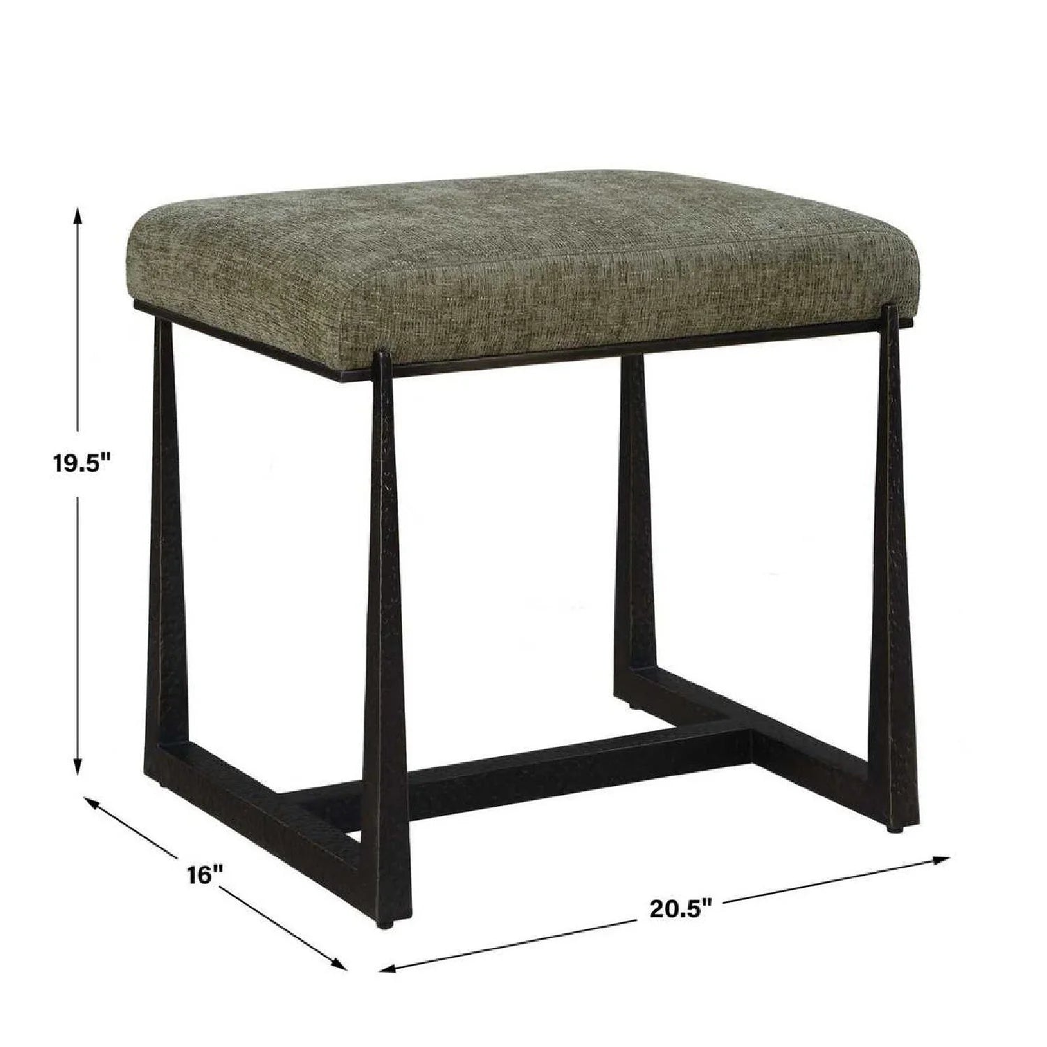Luxury Textured Fabric Bench European Style for Villa