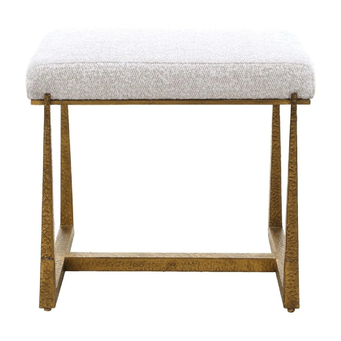 Luxury Textured Fabric Bench European Style for Villa