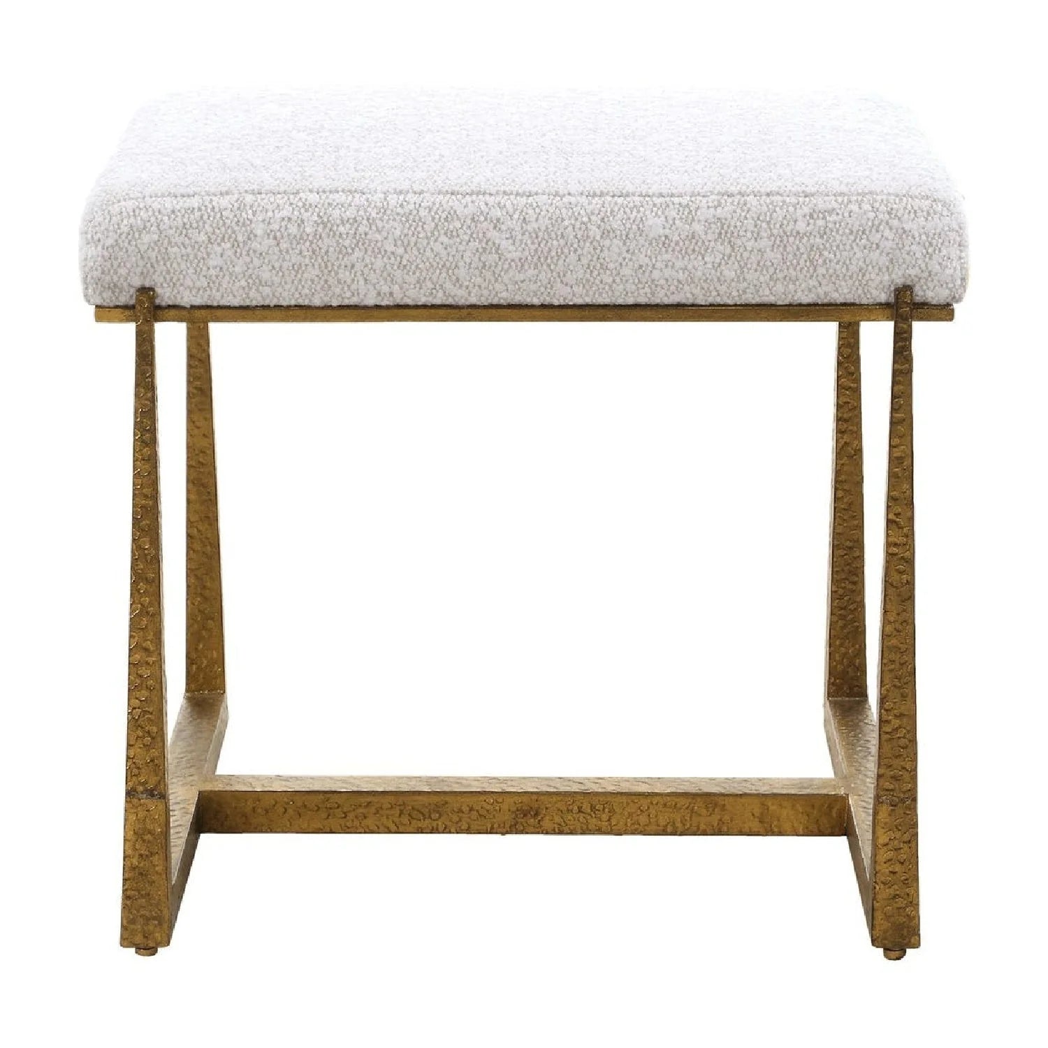 Luxury Textured Fabric Bench European Style for Villa