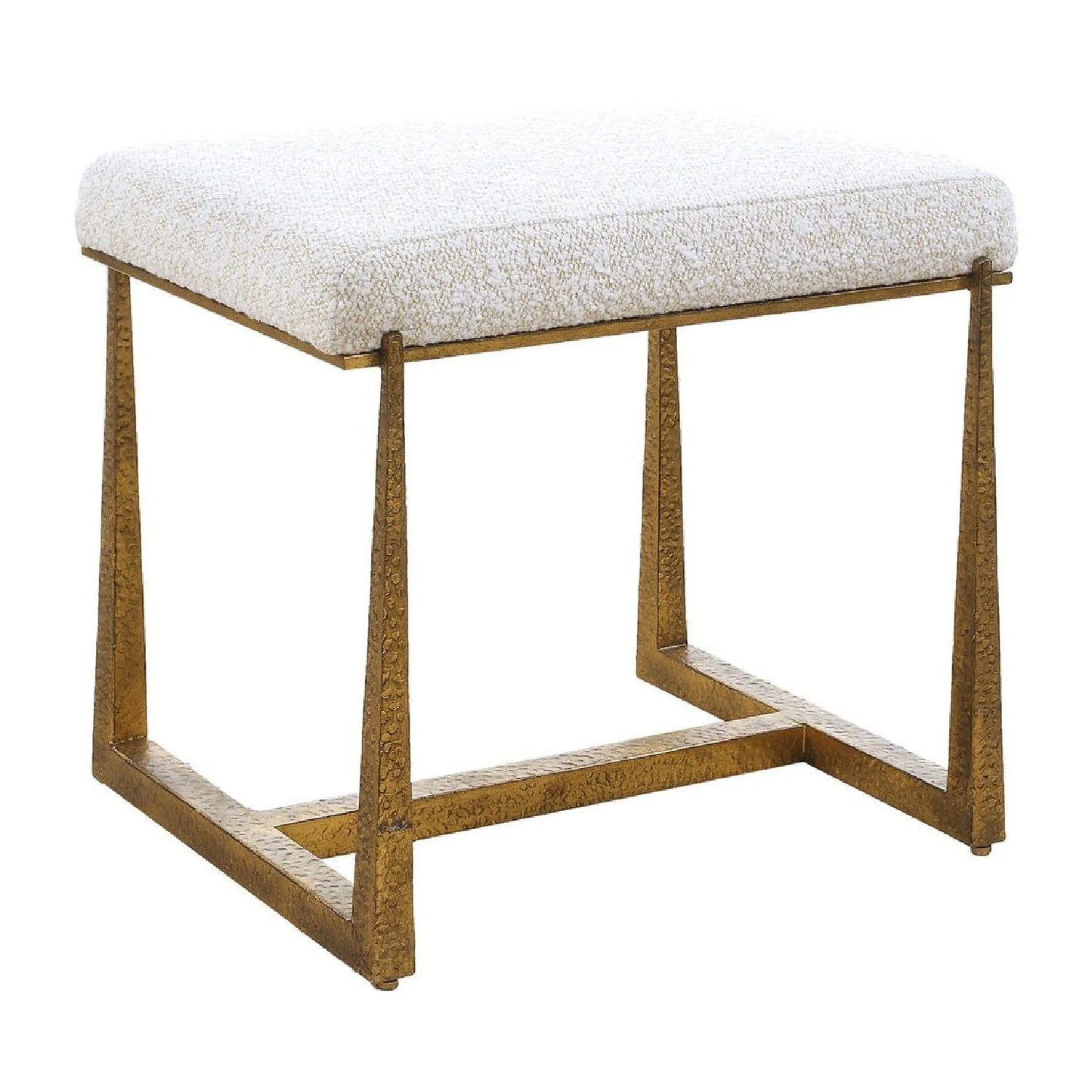 Luxury Textured Fabric Bench European Style for Villa