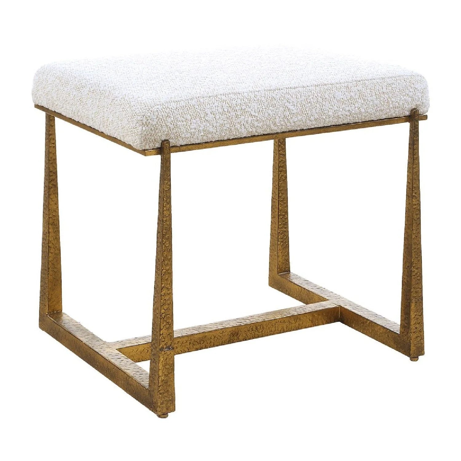 Luxury Textured Fabric Bench European Style for Villa