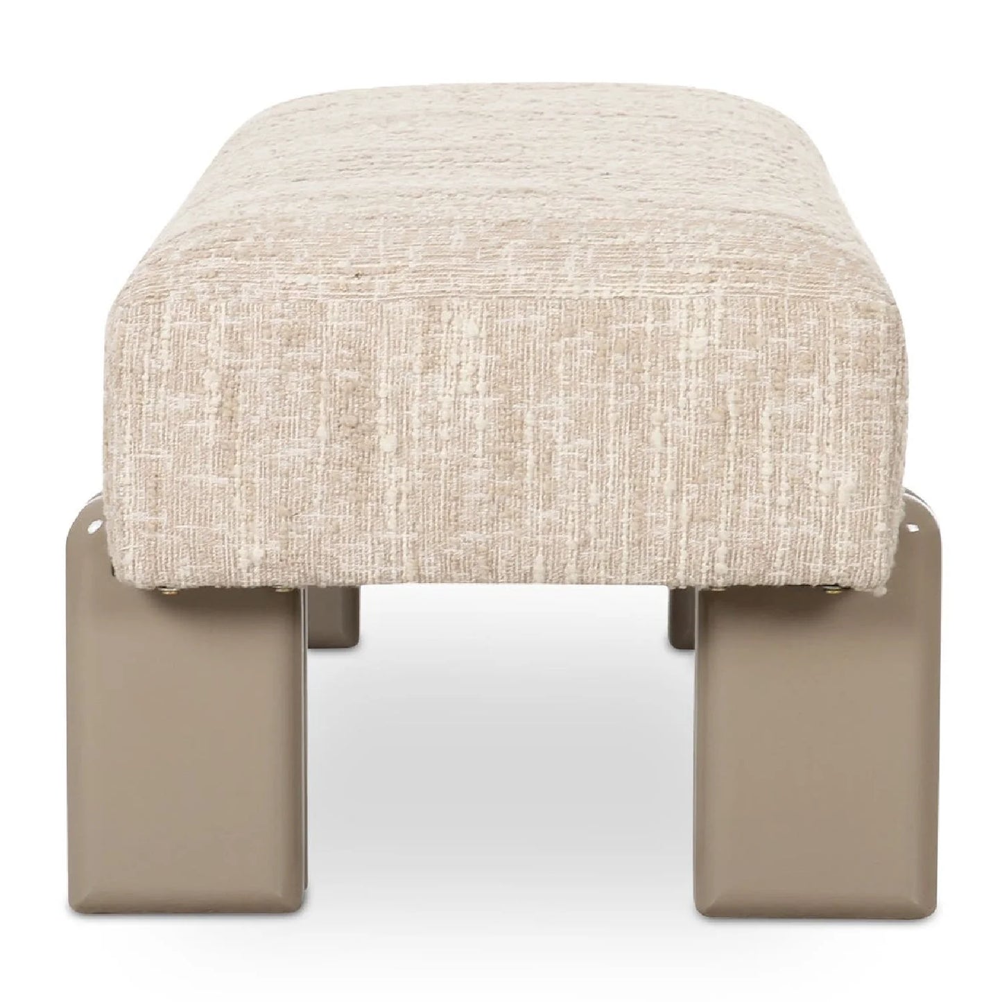 Luxury Textured Fabric Bench European Style for Villa