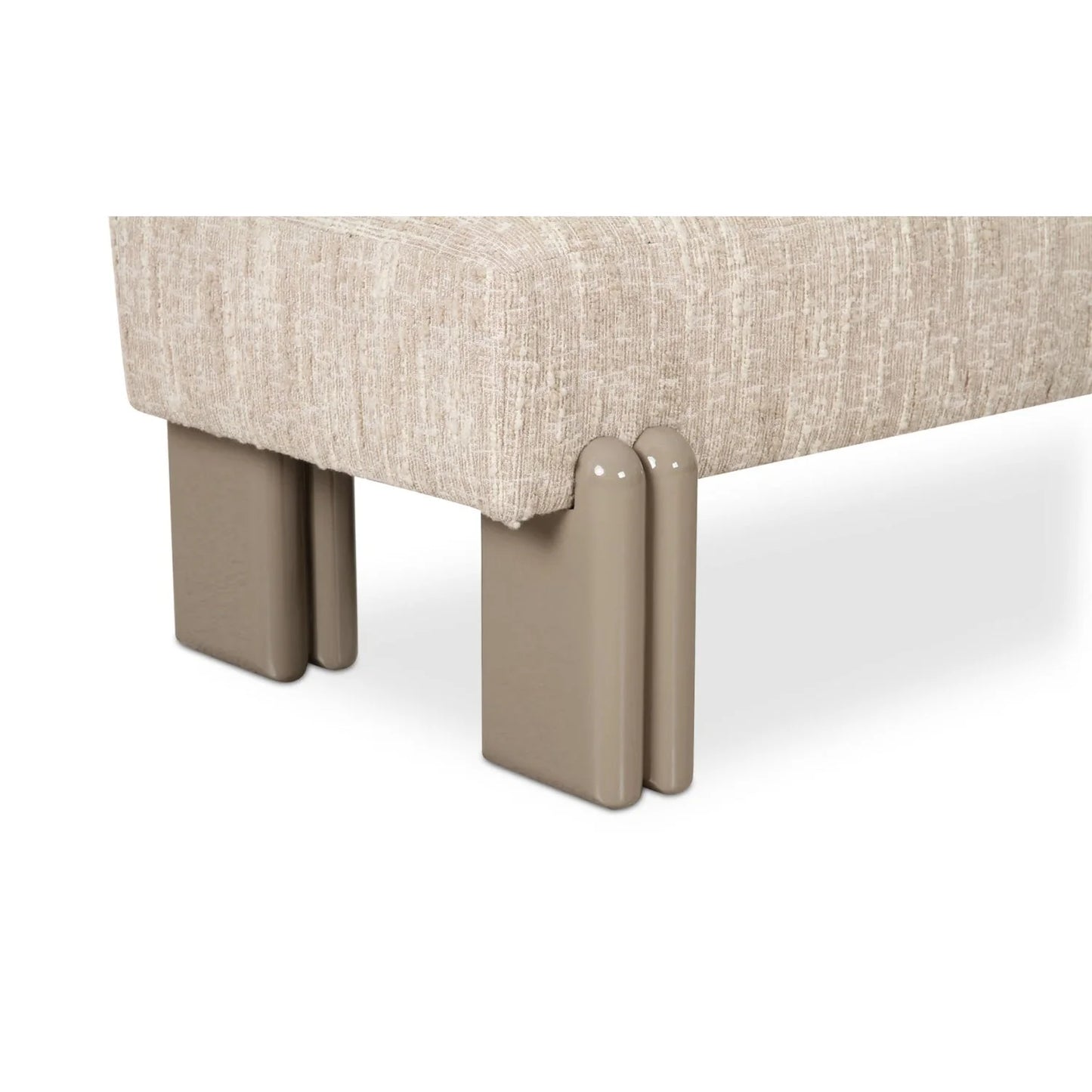 Luxury Textured Fabric Bench European Style for Villa