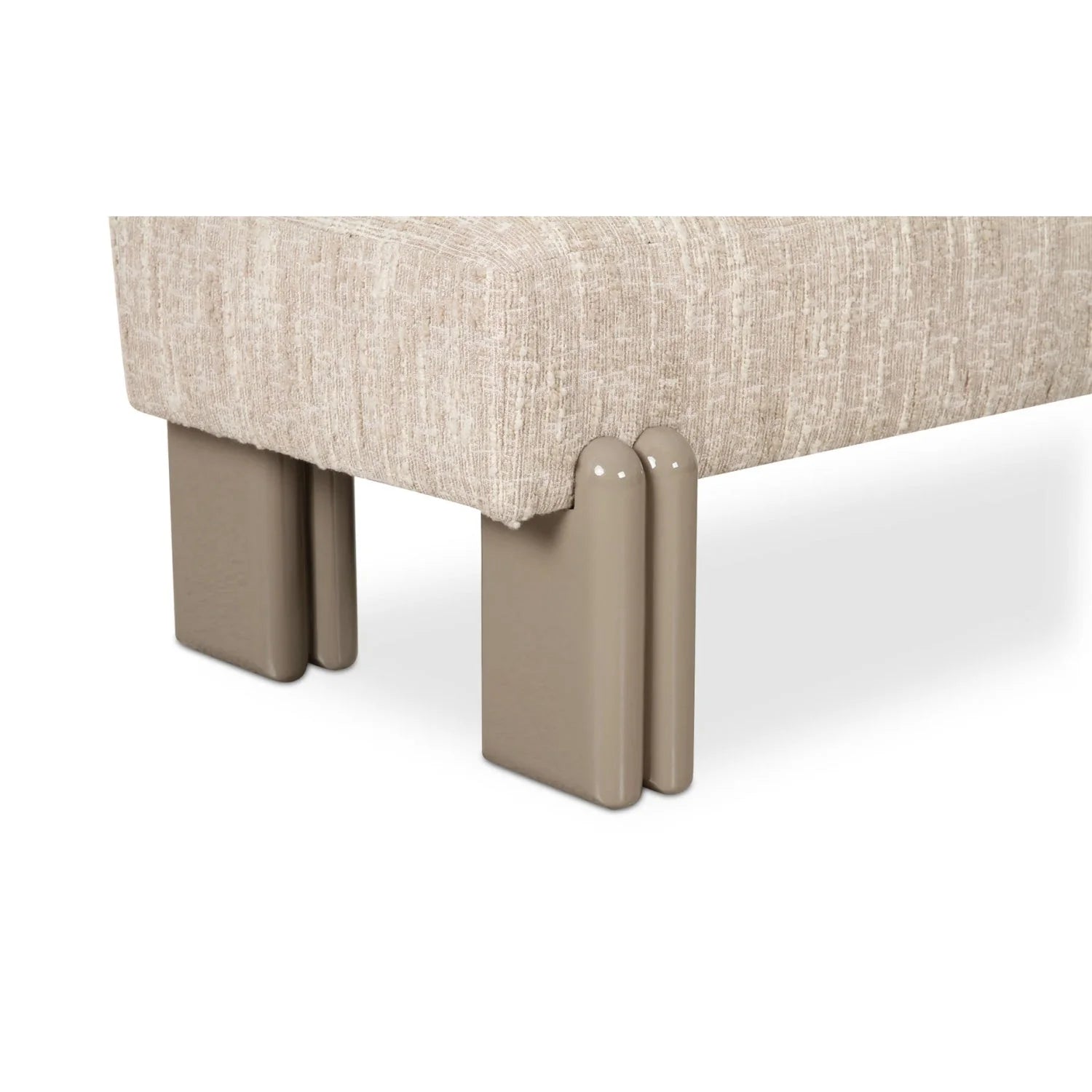 Luxury Textured Fabric Bench European Style for Villa