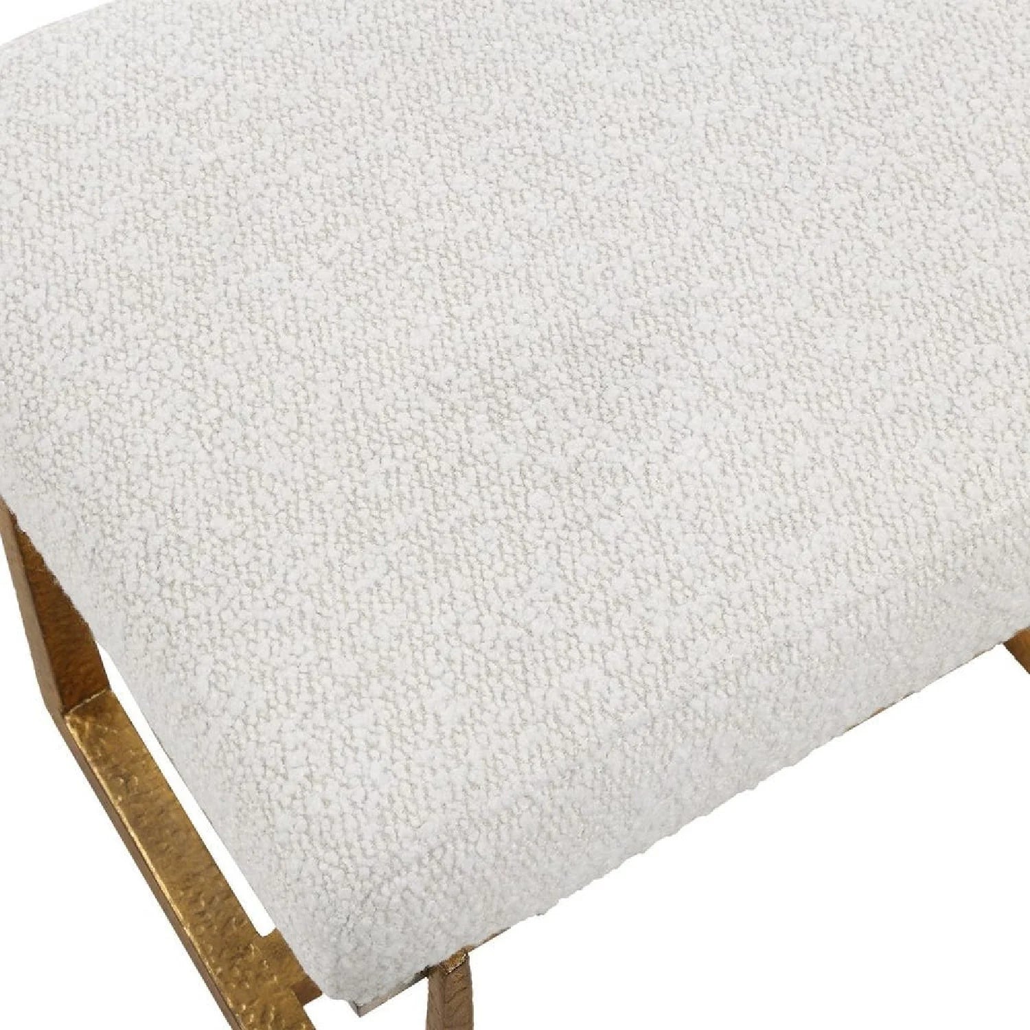 Luxury Textured Fabric Bench European Style for Villa