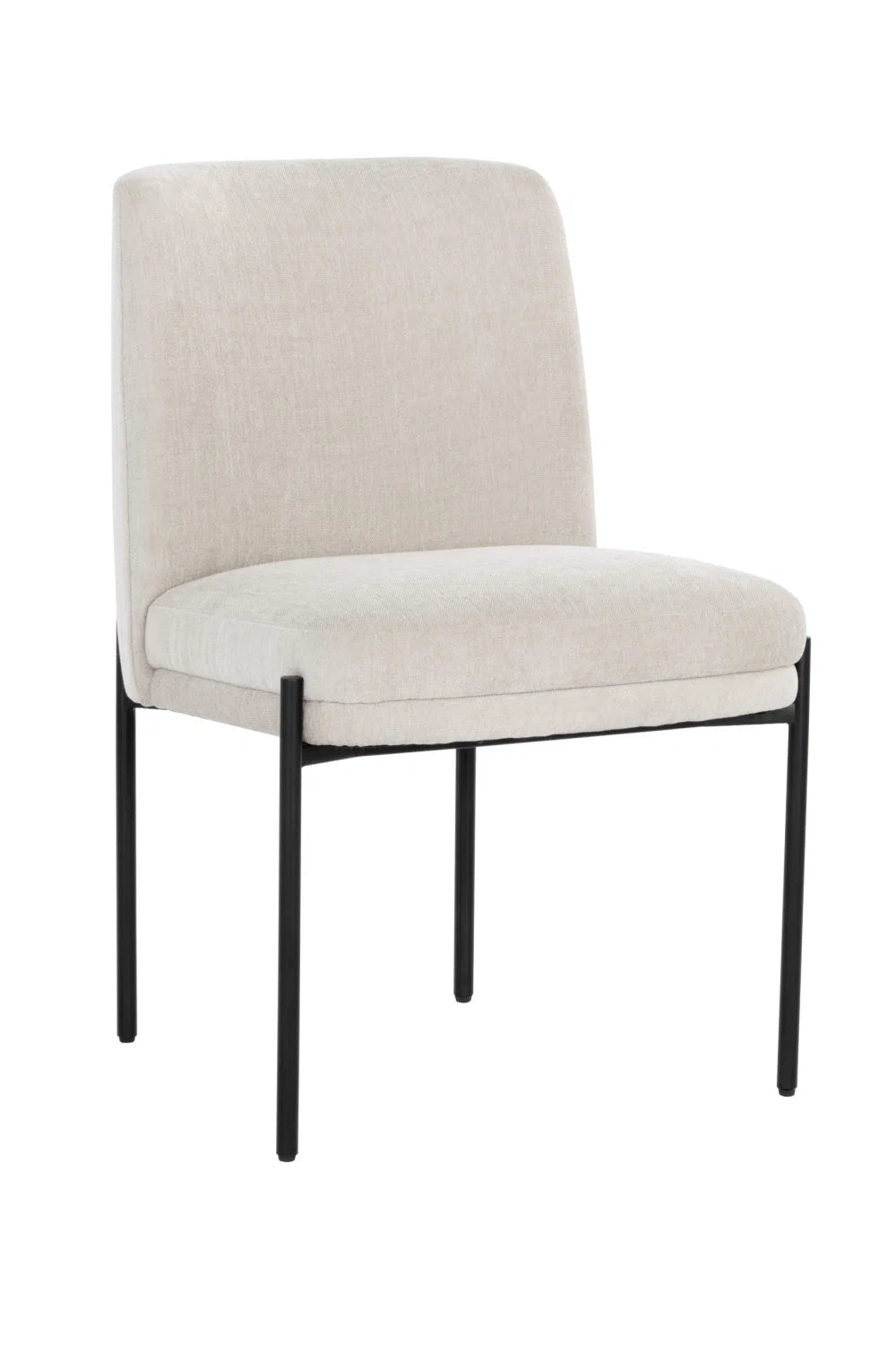 Luxury Textured Fabric Modern Dining Chair European Style for Villa