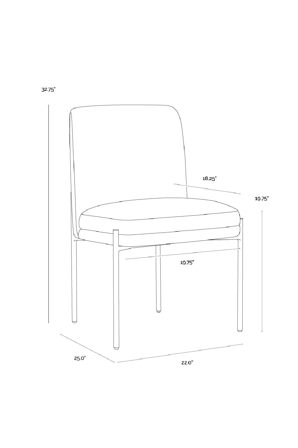 Luxury Textured Fabric Modern Dining Chair European Style for Villa