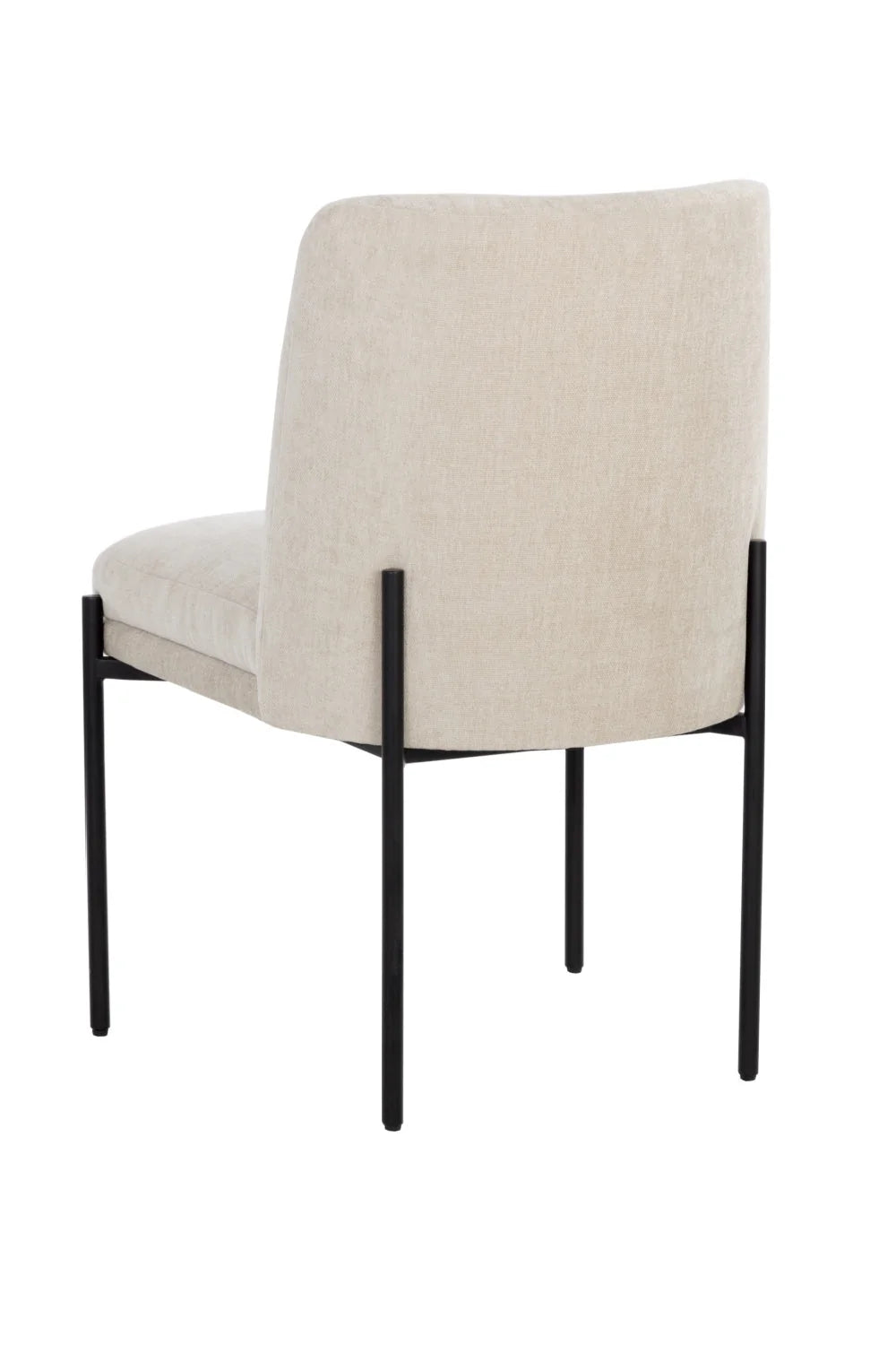 Luxury Textured Fabric Modern Dining Chair European Style for Villa