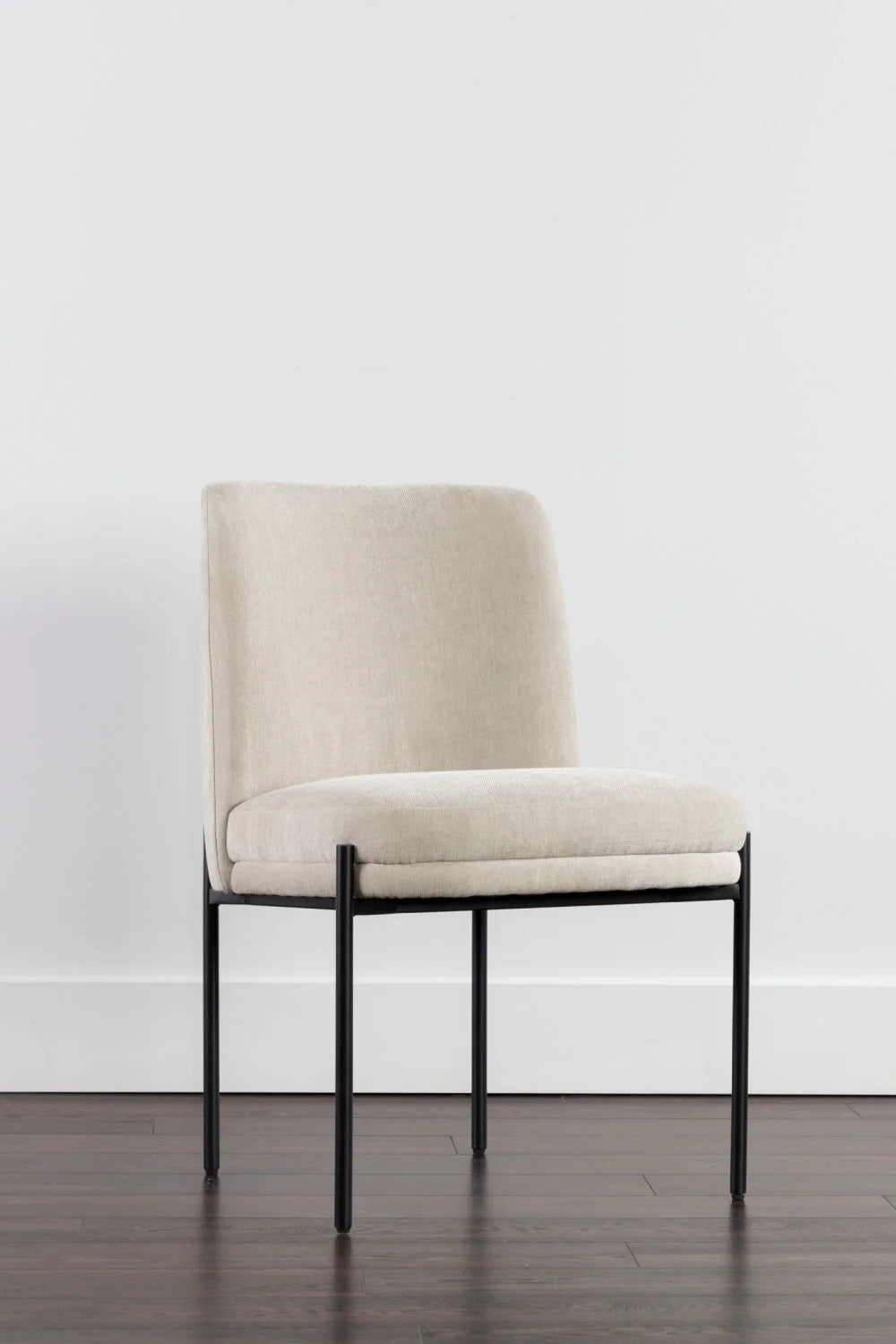 Luxury Textured Fabric Modern Dining Chair European Style for Villa