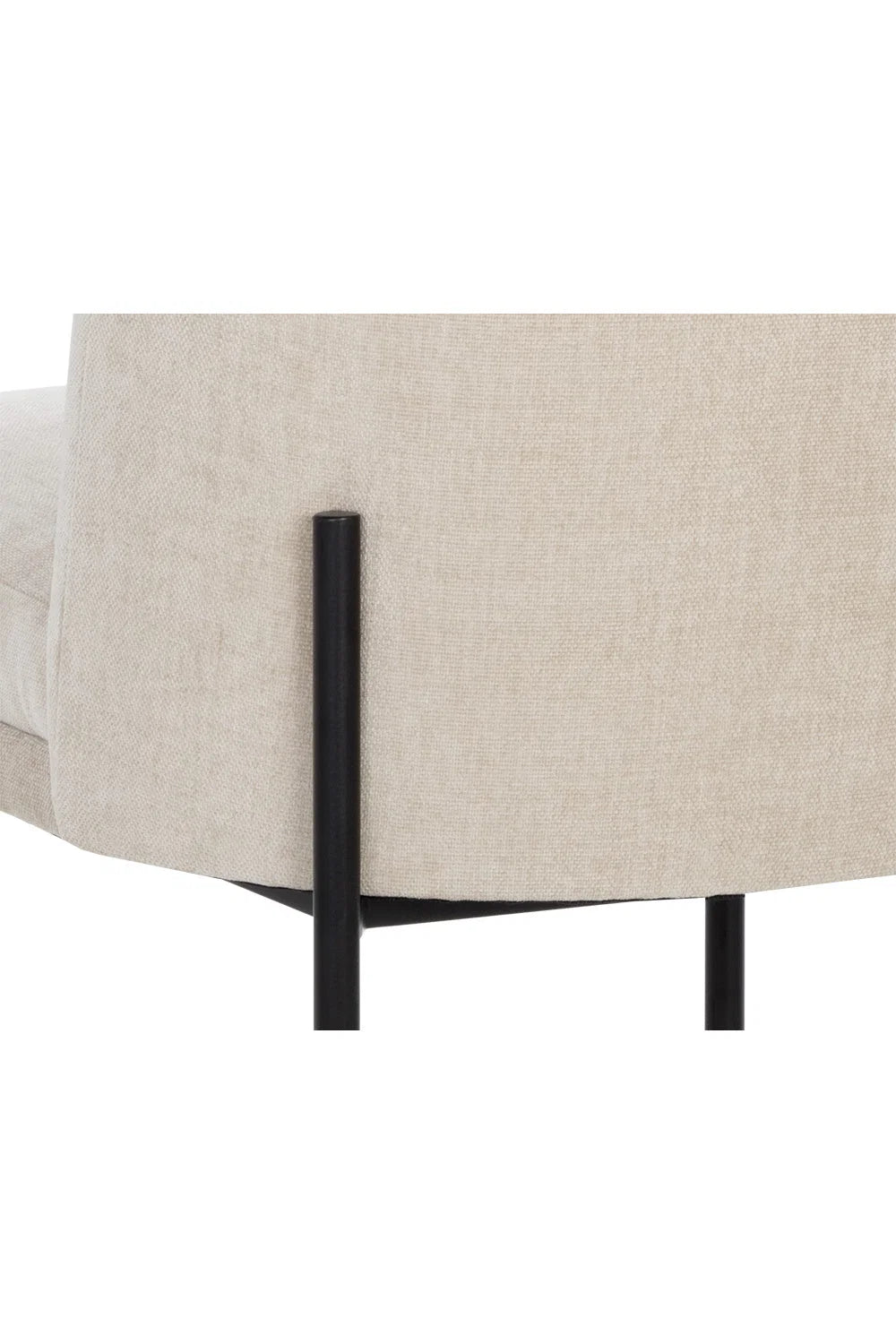 Luxury Textured Fabric Modern Dining Chair European Style for Villa