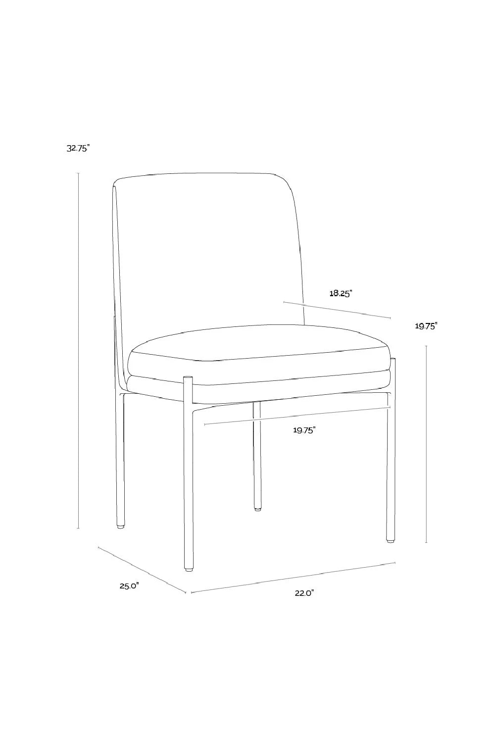Luxury Textured Fabric Modern Dining Chair European Style for Villa