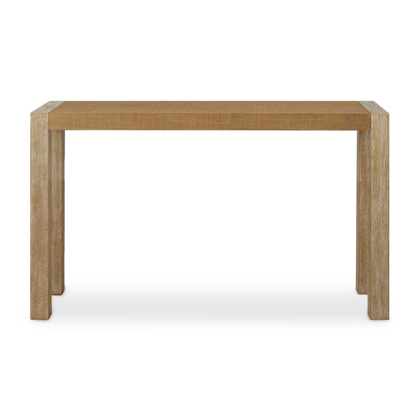 Luxury Textured Grasscloth Console Table Modern Italian Style for Villa