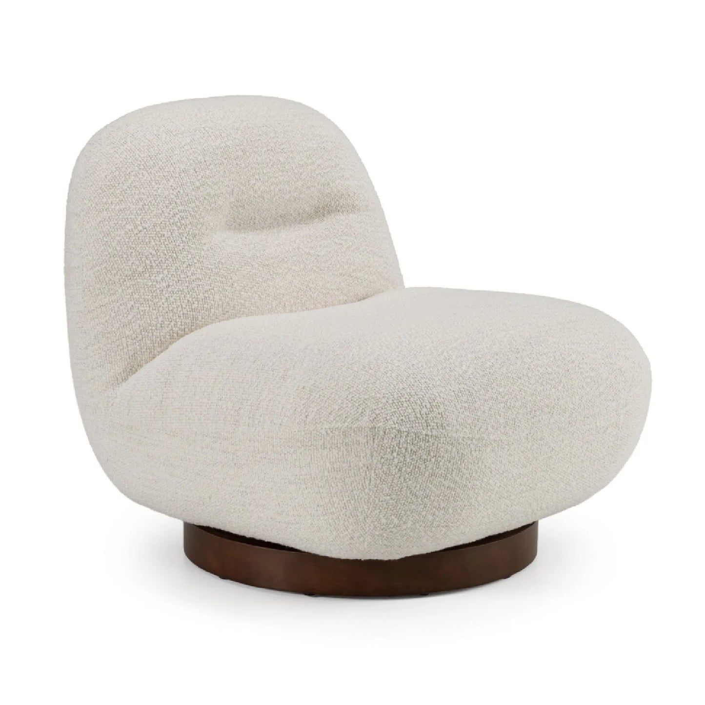 Luxury Textured Swivel Lounge Chair European Style for Villa