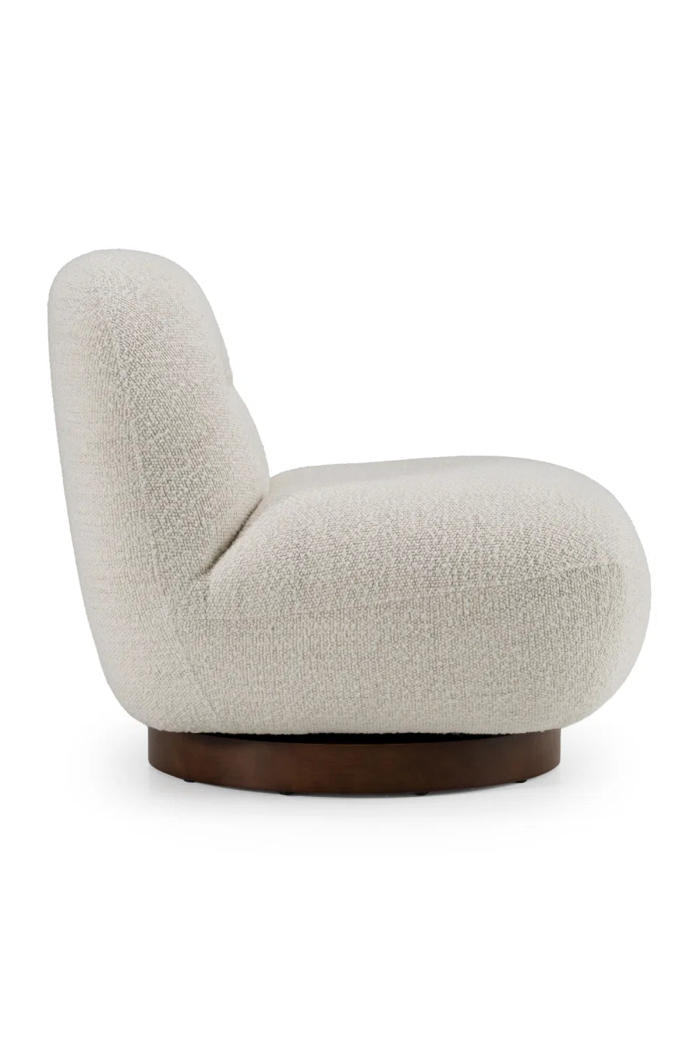 Luxury Textured Swivel Lounge Chair European Style for Villa