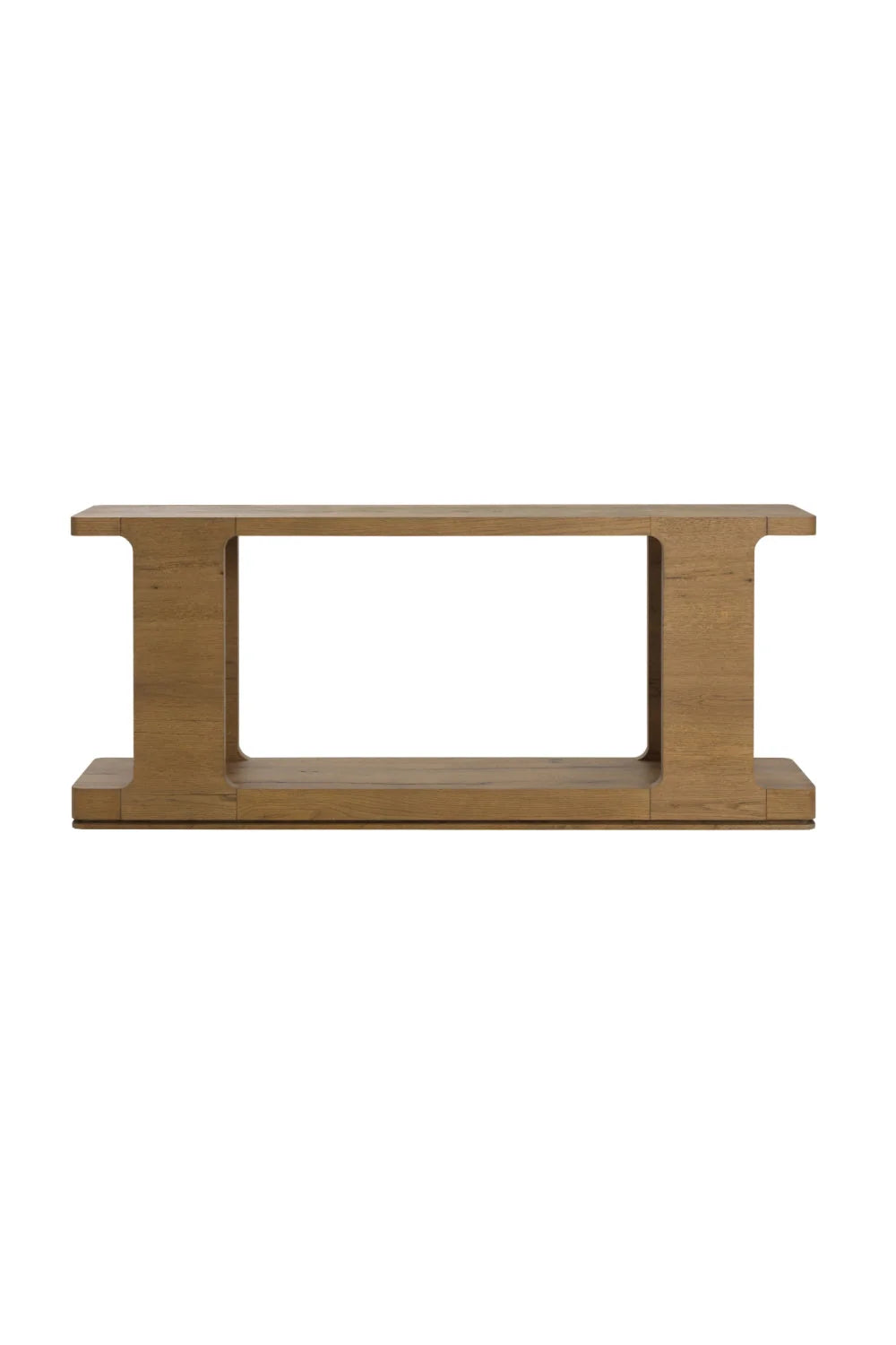 Luxury Textured Wood Console Table Modern Italian Style for Villa
