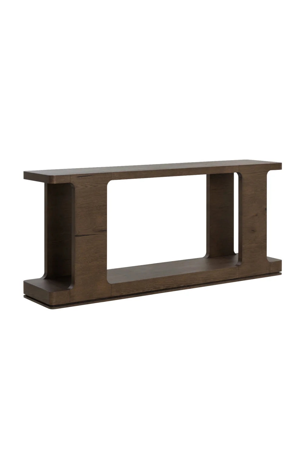 Luxury Textured Wood Console Table Modern Italian Style for Villa