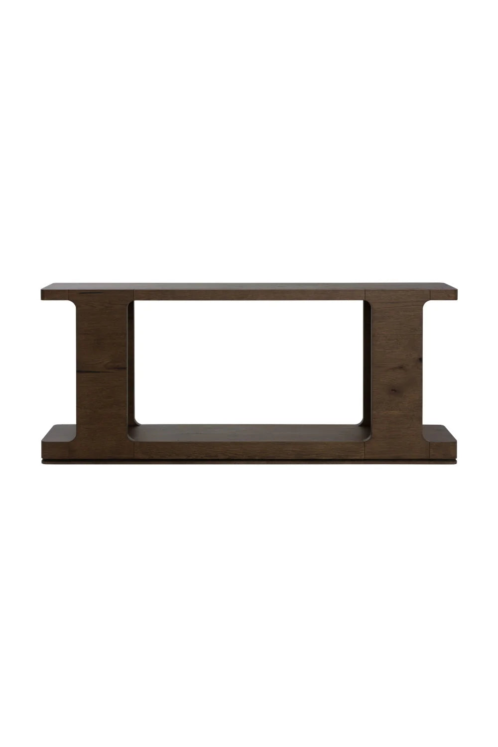 Luxury Textured Wood Console Table Modern Italian Style for Villa