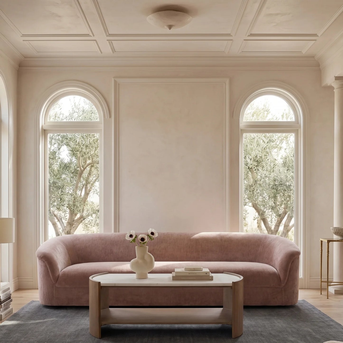 Luxury Thora Velvet Sofa Modern Italian Style for Villa