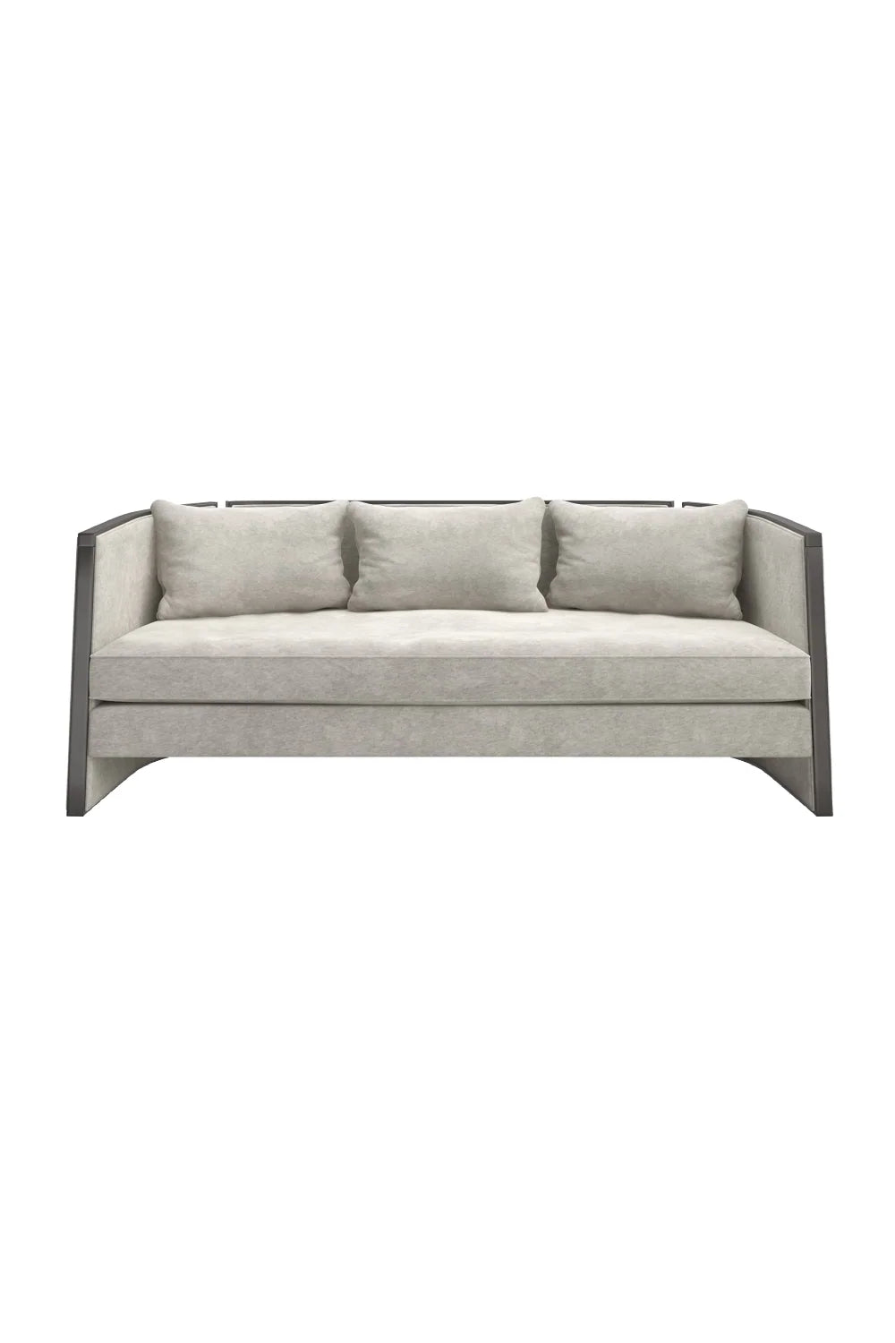 Luxury Three-Panel Fabric Sofa Modern Italian Style for Villa