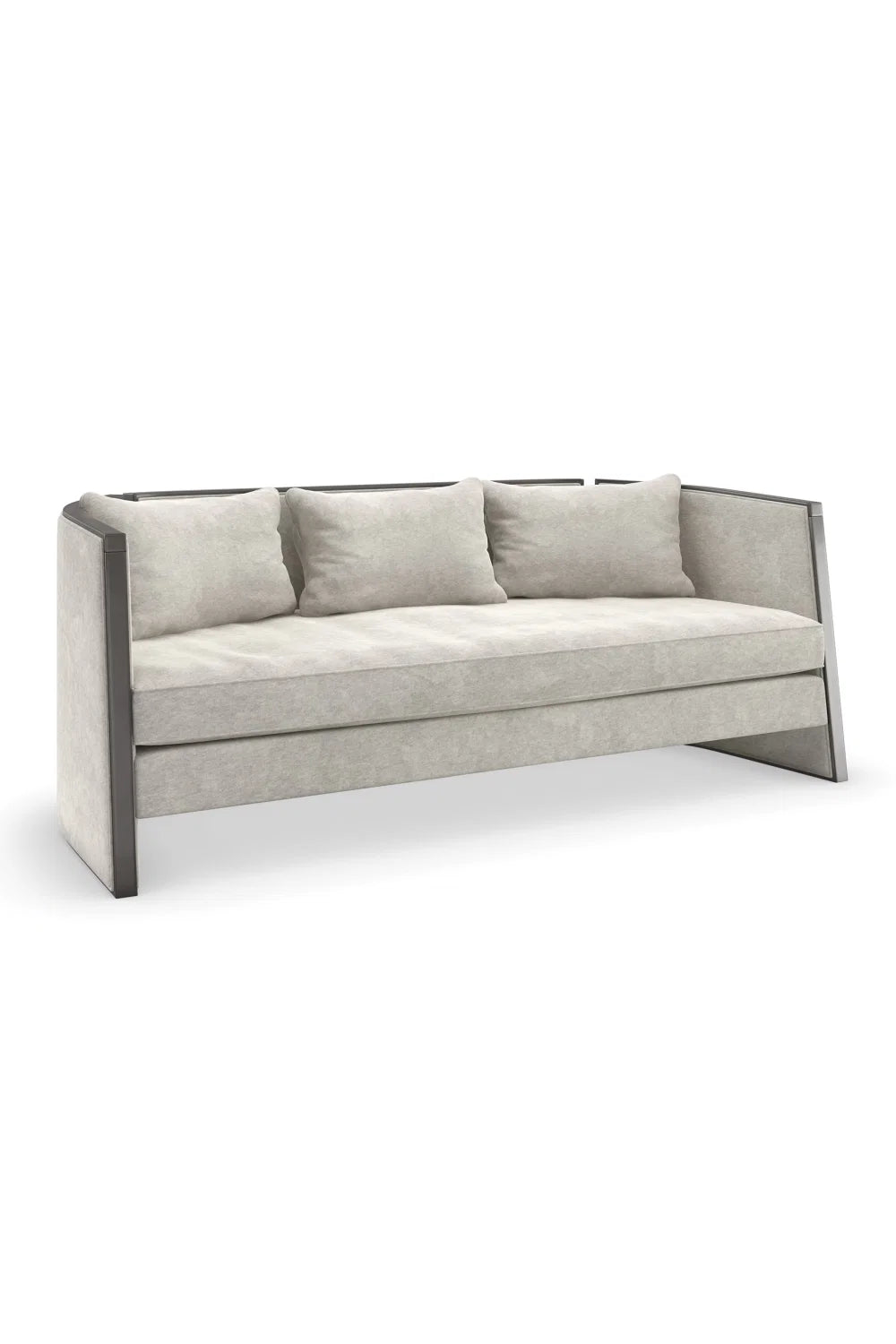 Luxury Three-Panel Fabric Sofa Modern Italian Style for Villa