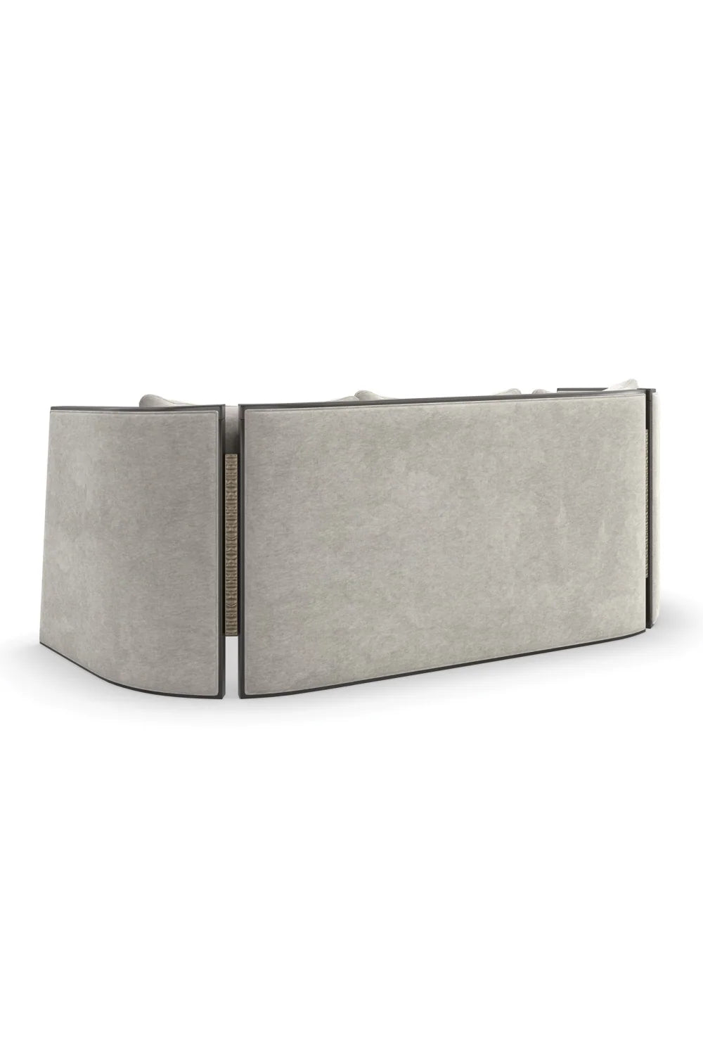 Luxury Three-Panel Fabric Sofa Modern Italian Style for Villa
