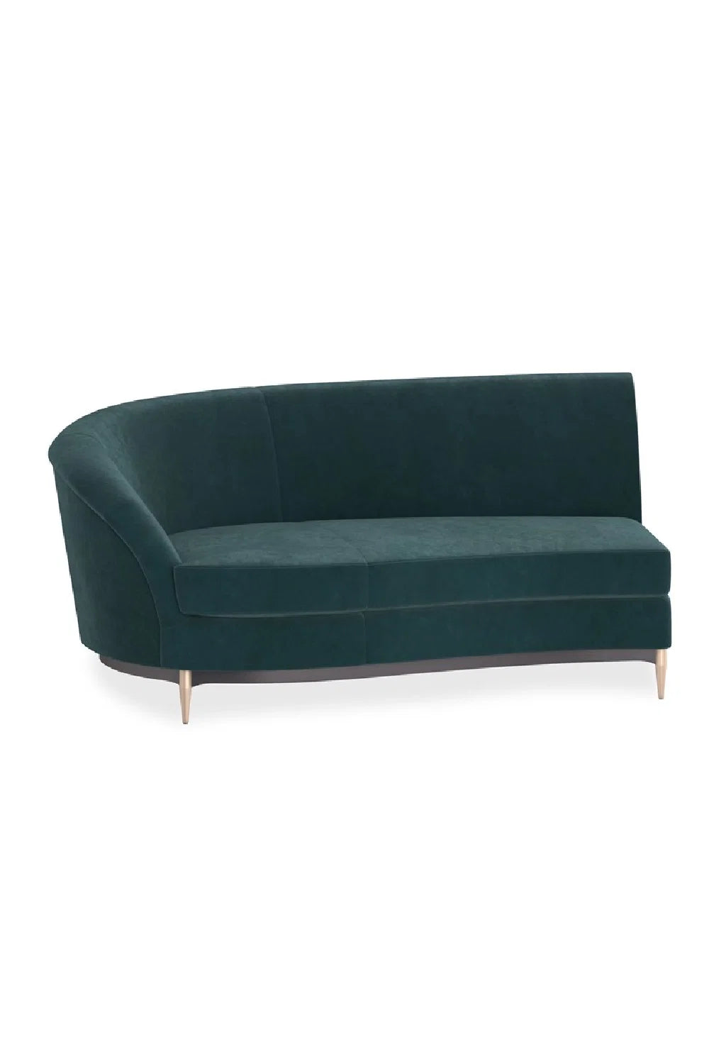 Luxury Three's Company Velvet Sectional Sofa Modern Italian Style for Villa