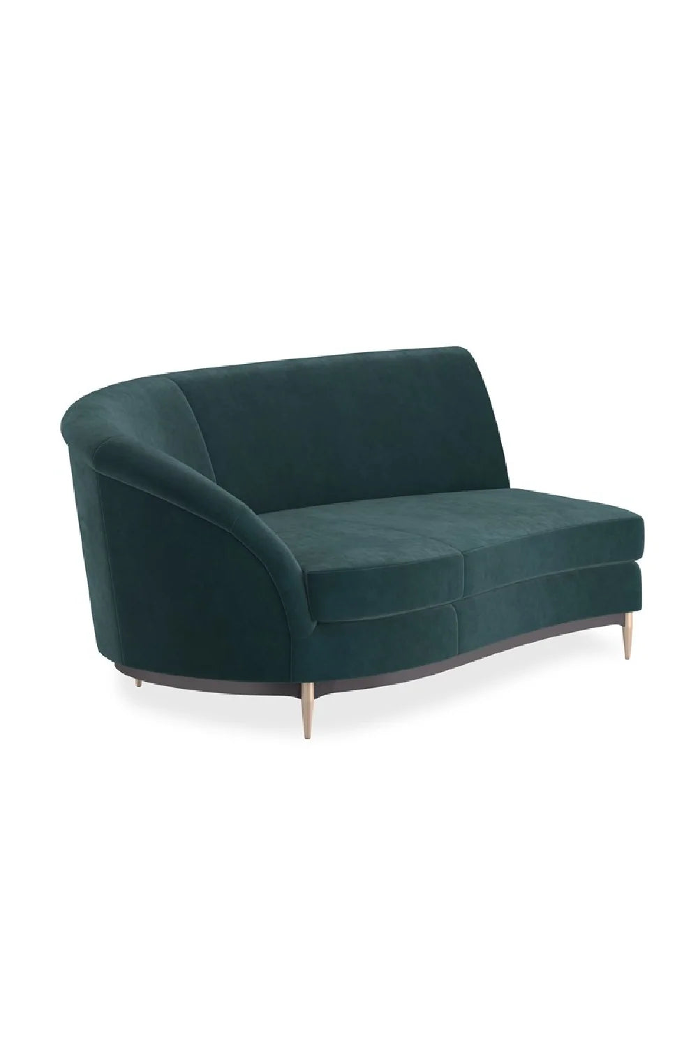 Luxury Three's Company Velvet Sectional Sofa Modern Italian Style for Villa