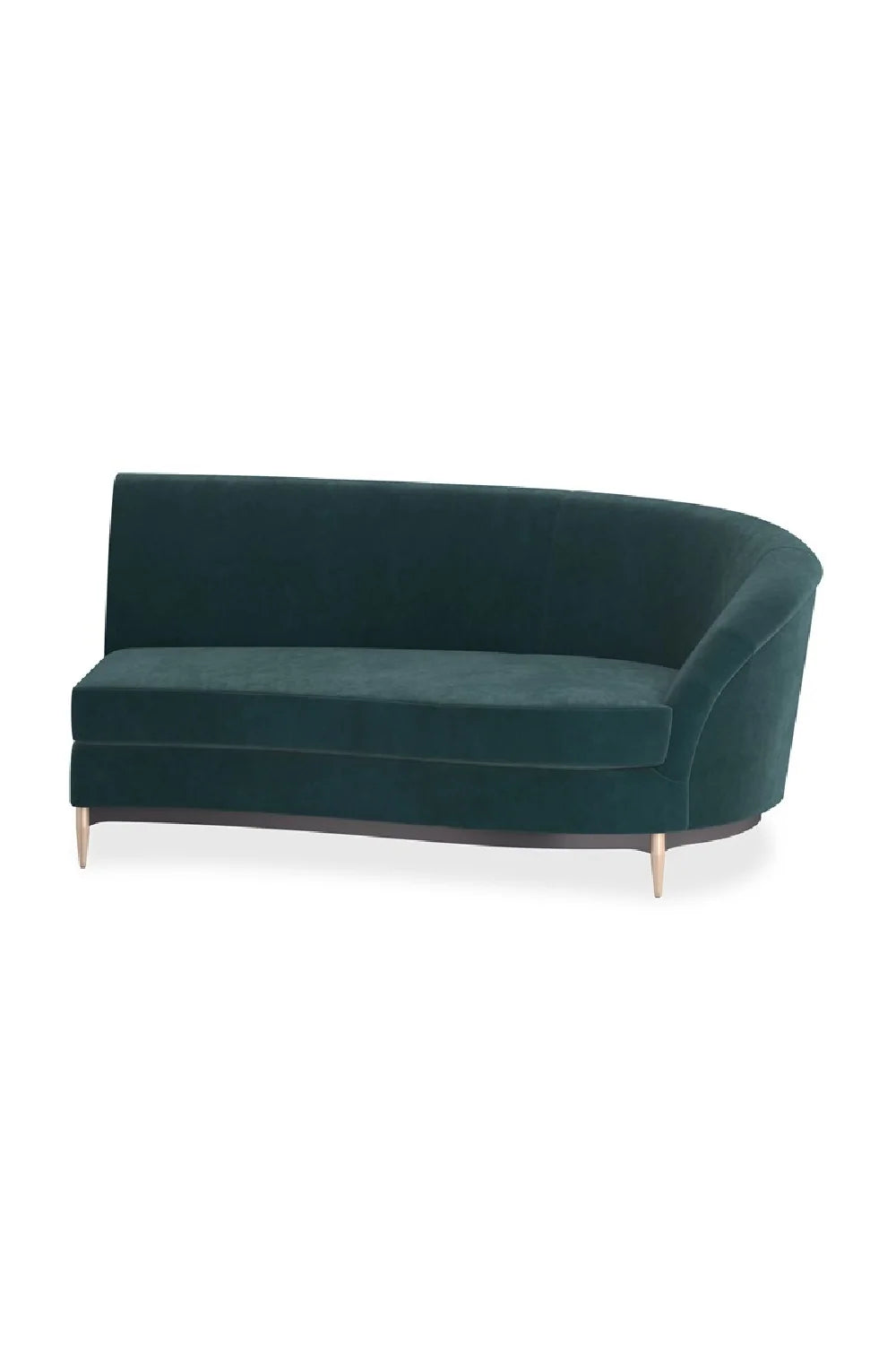 Luxury Three's Company Velvet Sectional Sofa Modern Italian Style for Villa